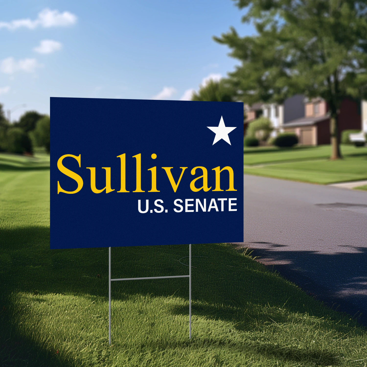 Dan J. Sullivan For Alaska Senate Yard Sign