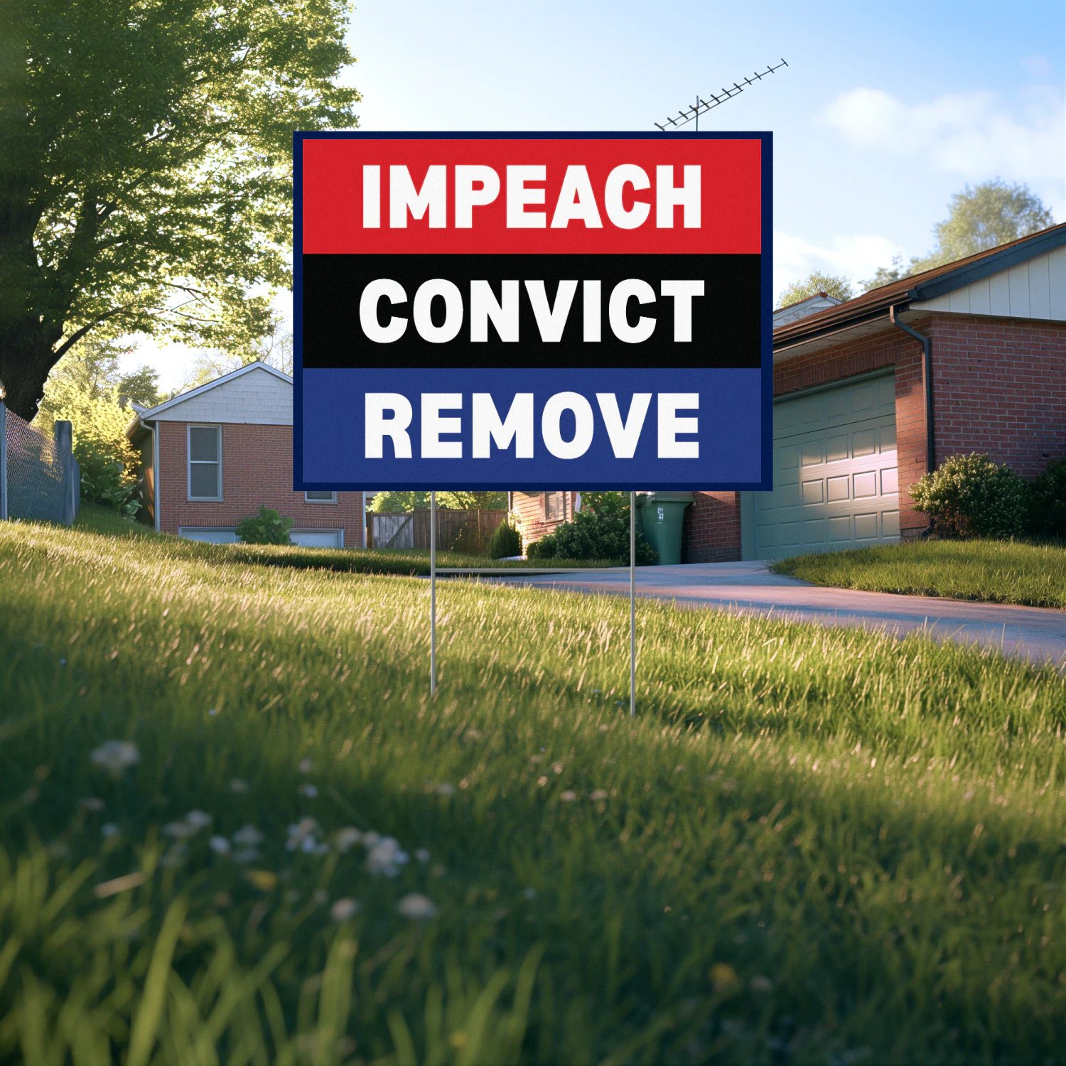 Impeach Convict Remove Yard Sign