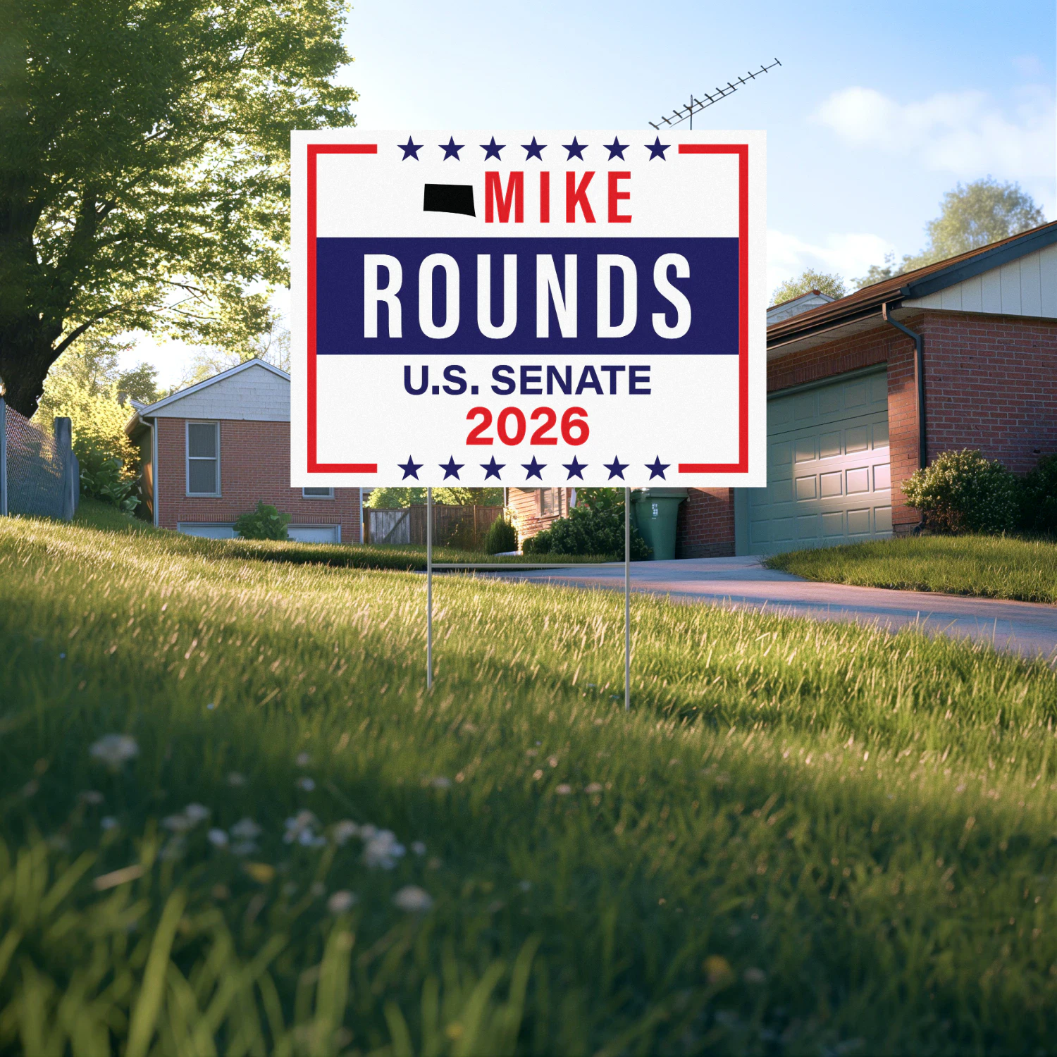 Mike Rounds For US Senate South Dakota Yard Sign