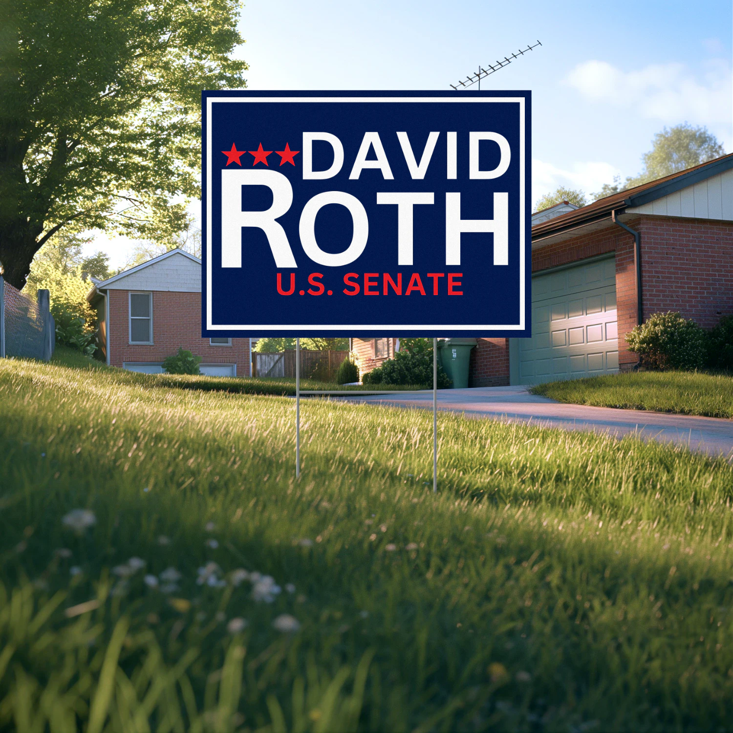 David Roth For Idaho Senate 2026 Yard Sign