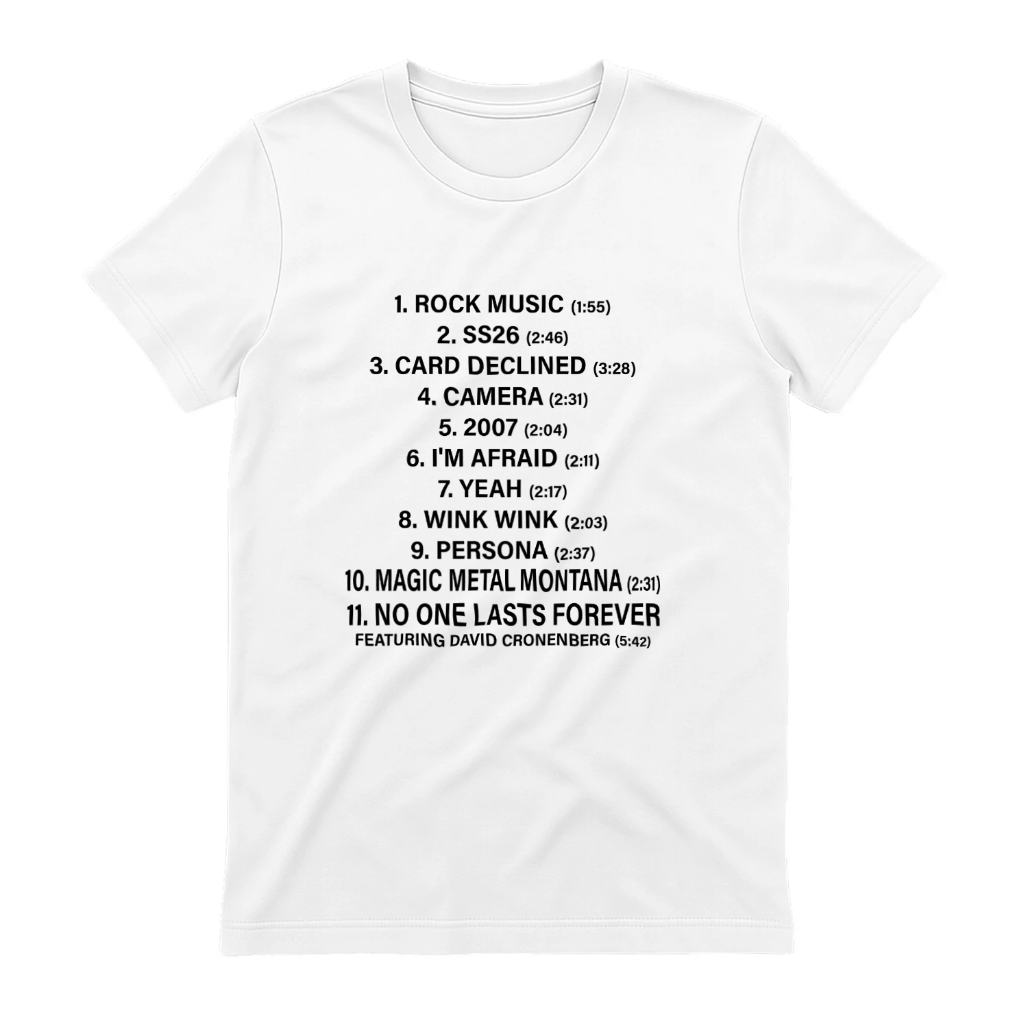 Charli XCX Rock Music Album Tracklist Shirt