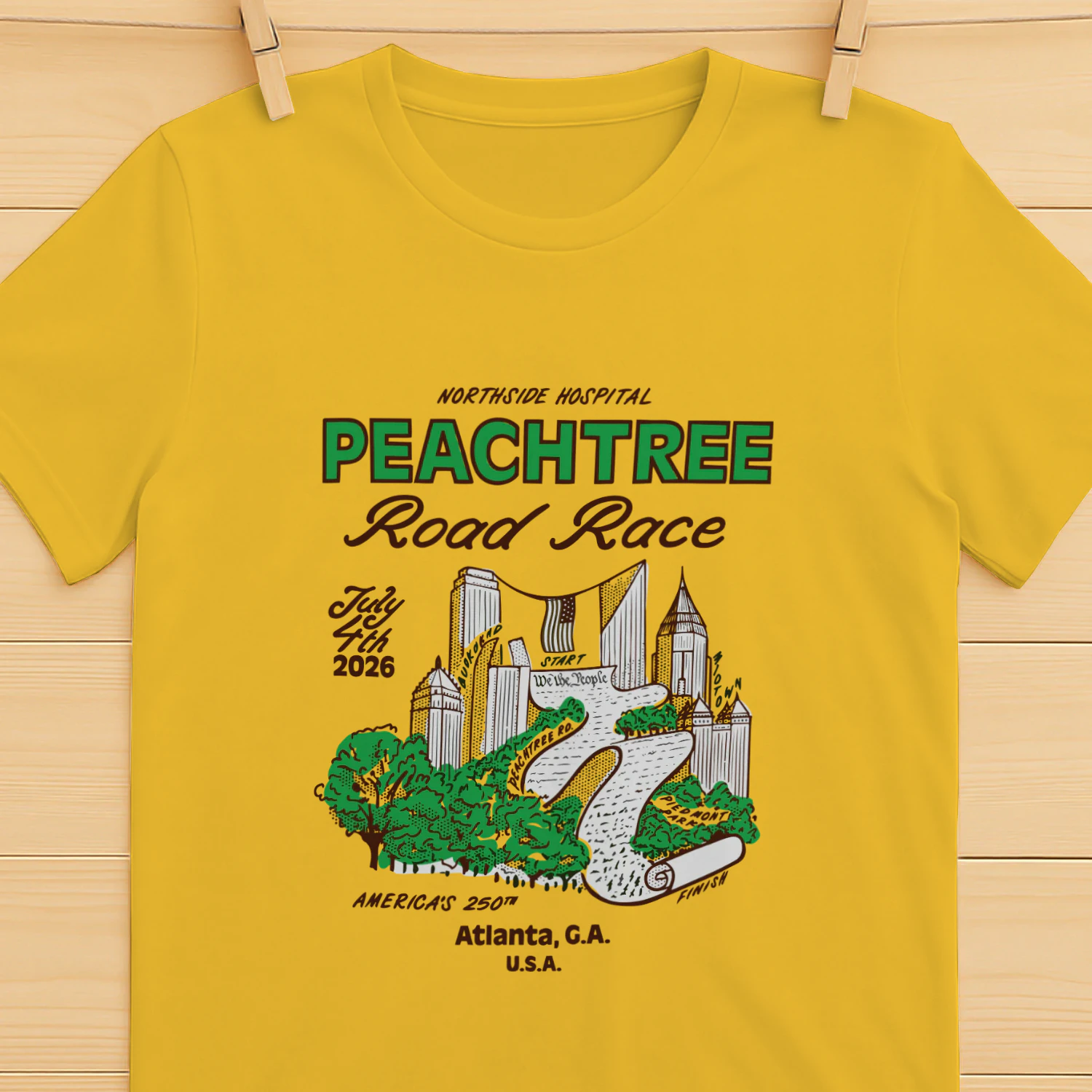 2026 Peachtree Road Race We The Peaches Shirt -Dyan Szall Atlanta Finisher Tee
