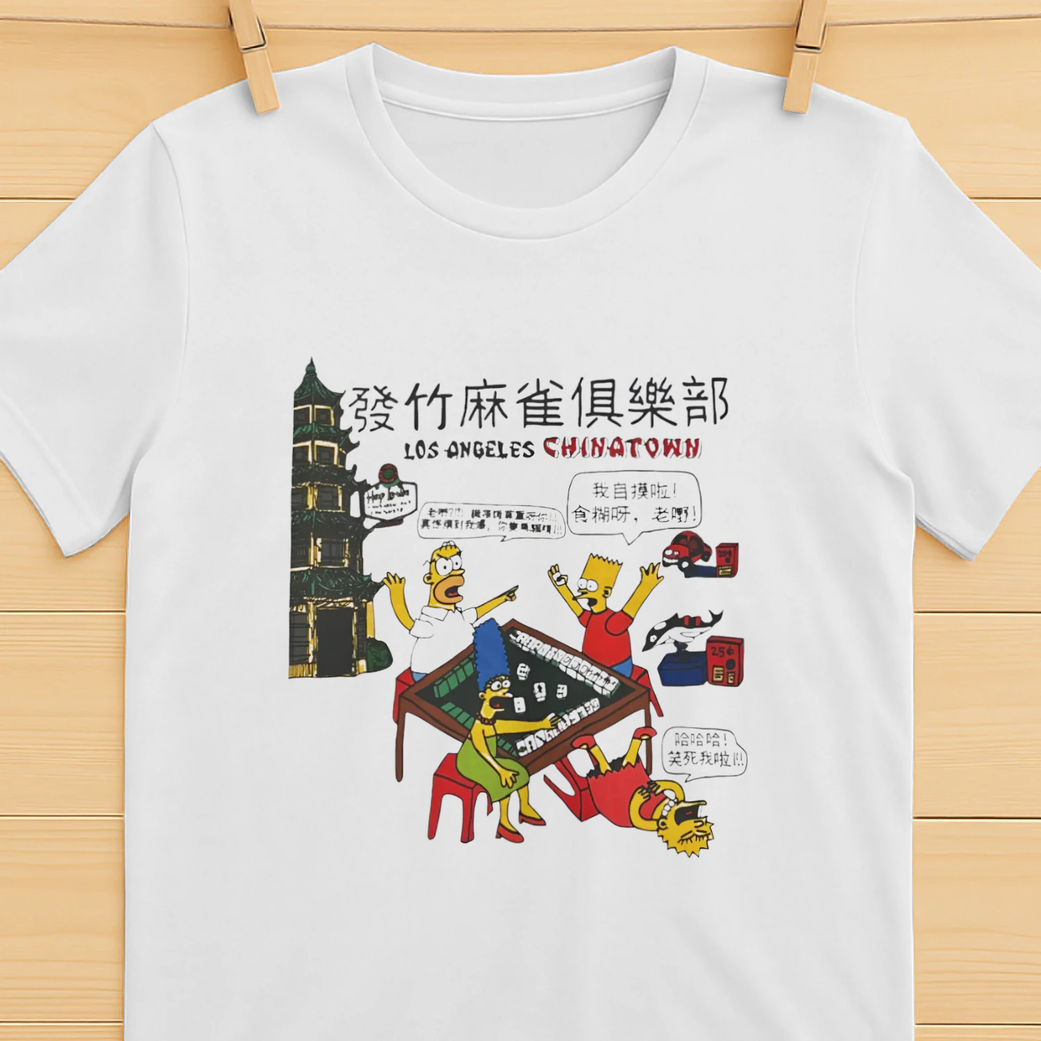 Simpsons Los Angeles Chinatown Shirt