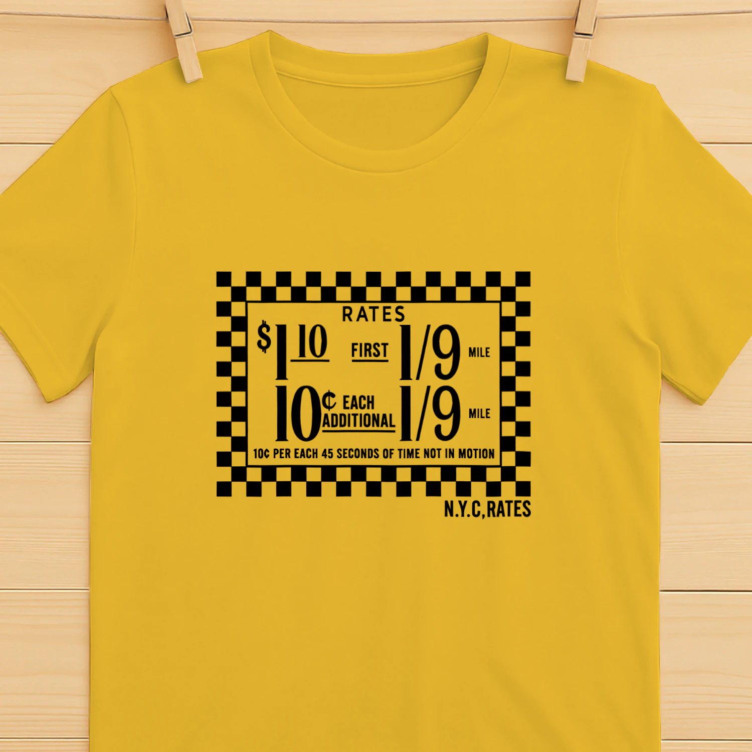 Carolina Caroline New York Taxi Rates Shirt