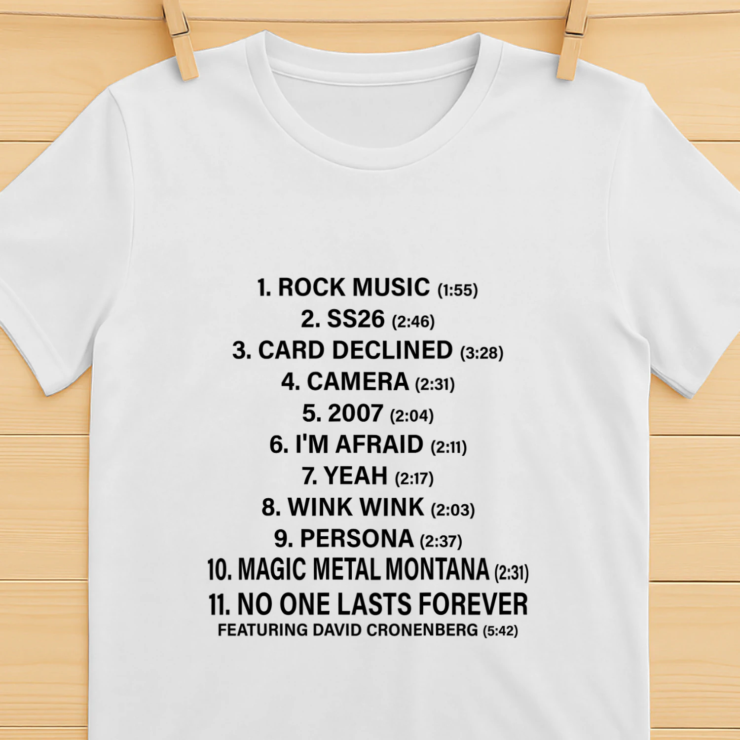 Charli XCX Rock Music Album Tracklist Shirt