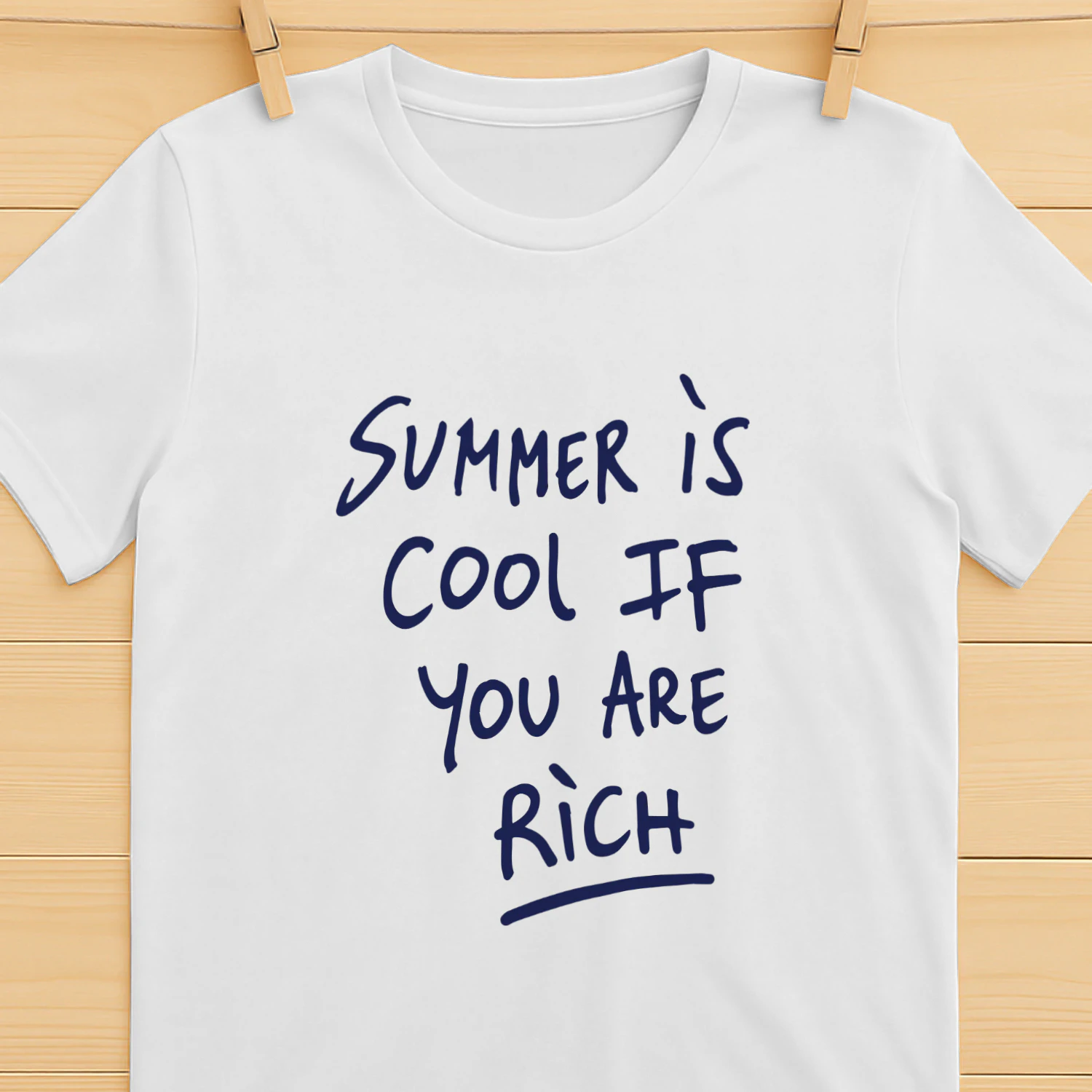 Summer Is Cool If You Are Rich Shirt