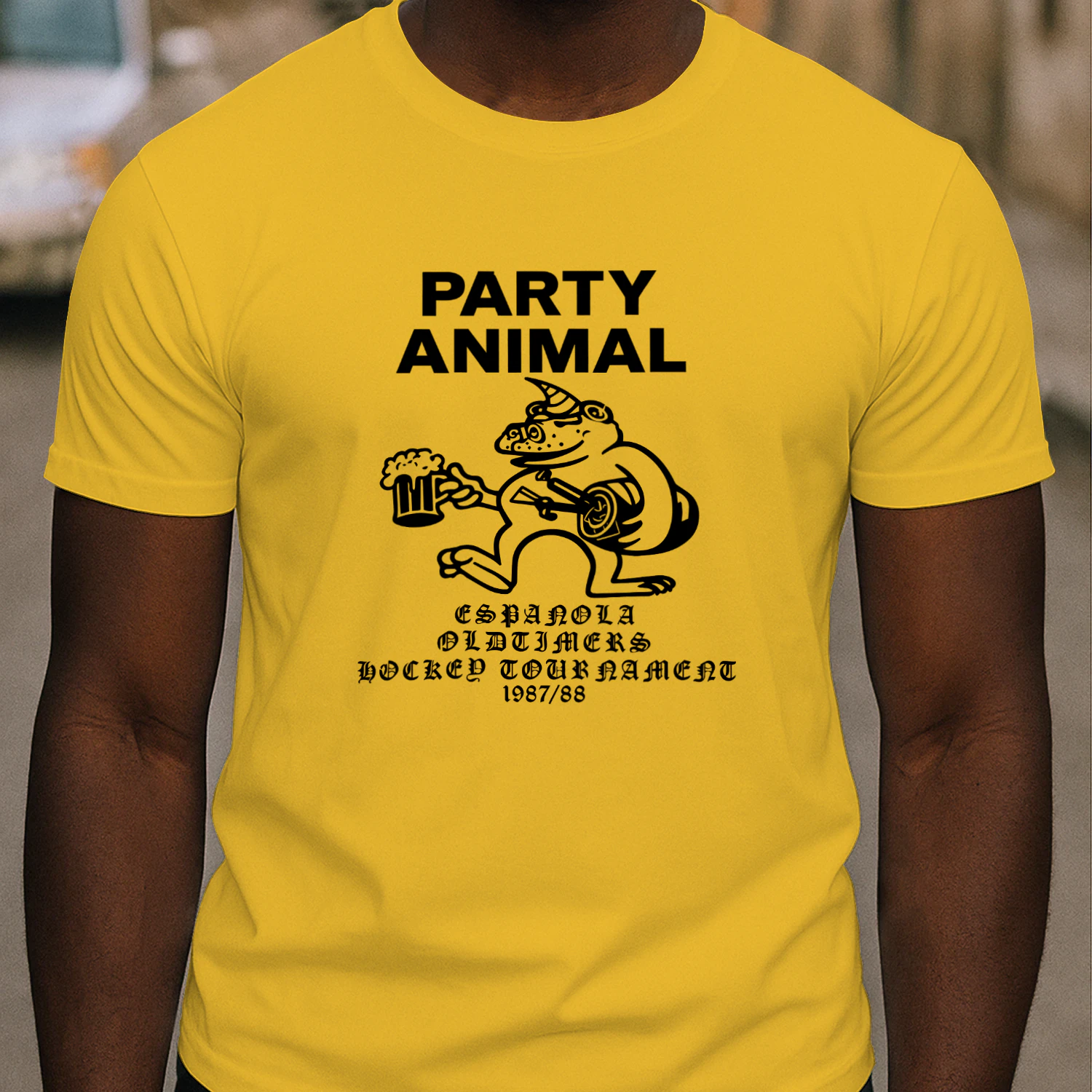 Party Animal Espanola Oldtimers Hockey Tournament Shirt