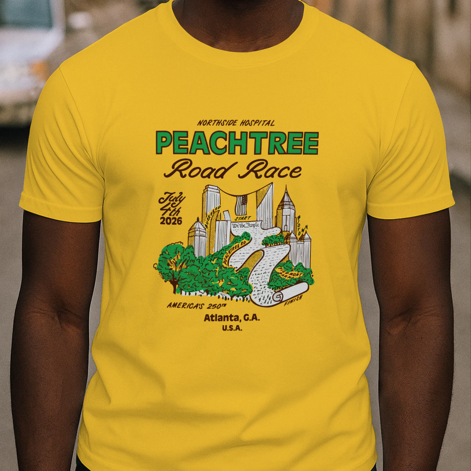 2026 Peachtree Road Race We The Peaches Shirt -Dyan Szall Atlanta Finisher Tee