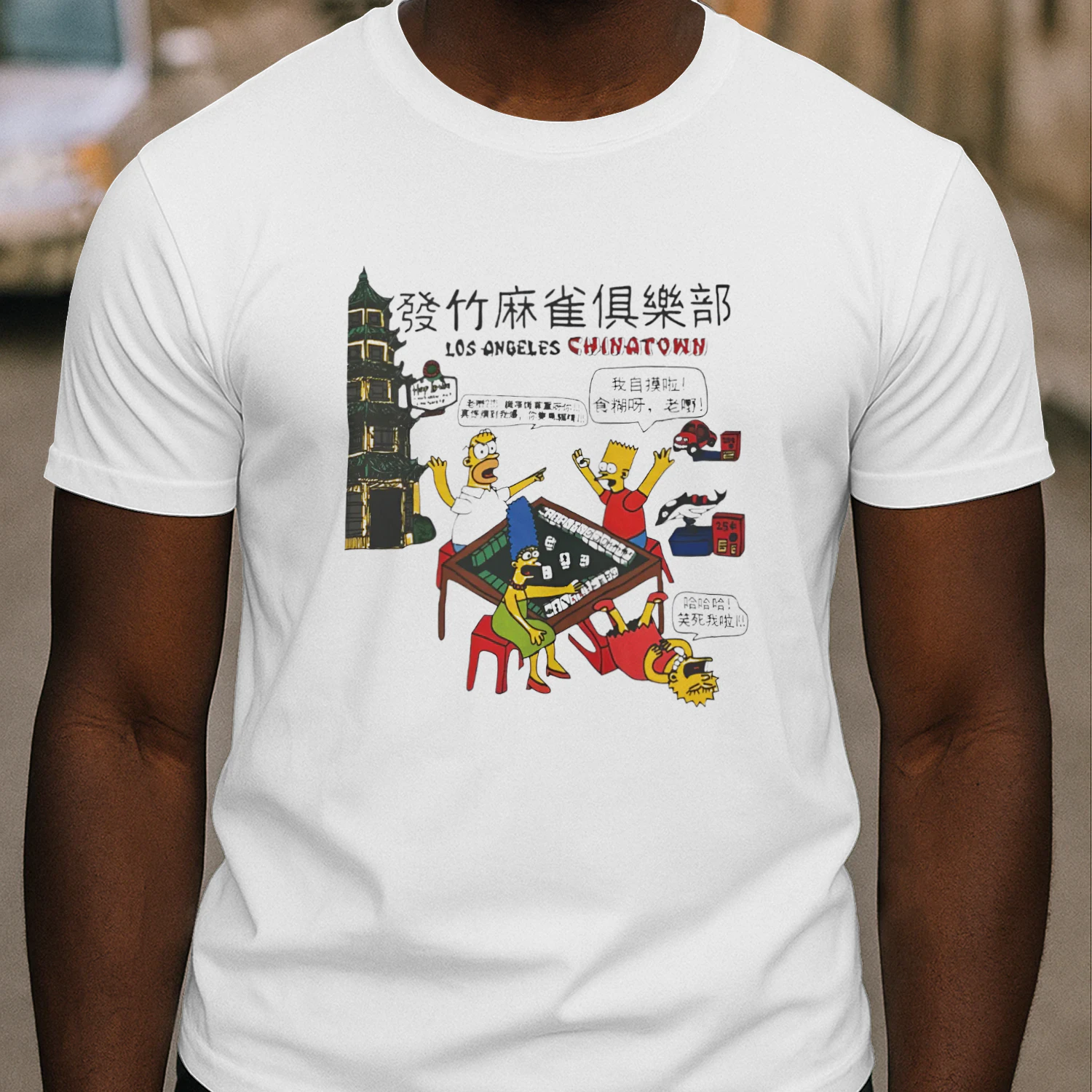Simpsons Los Angeles Chinatown Shirt