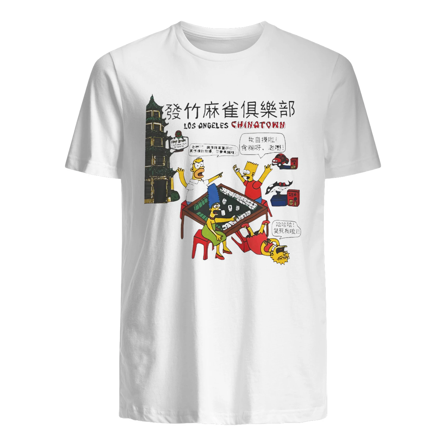 Simpsons Los Angeles Chinatown Shirt