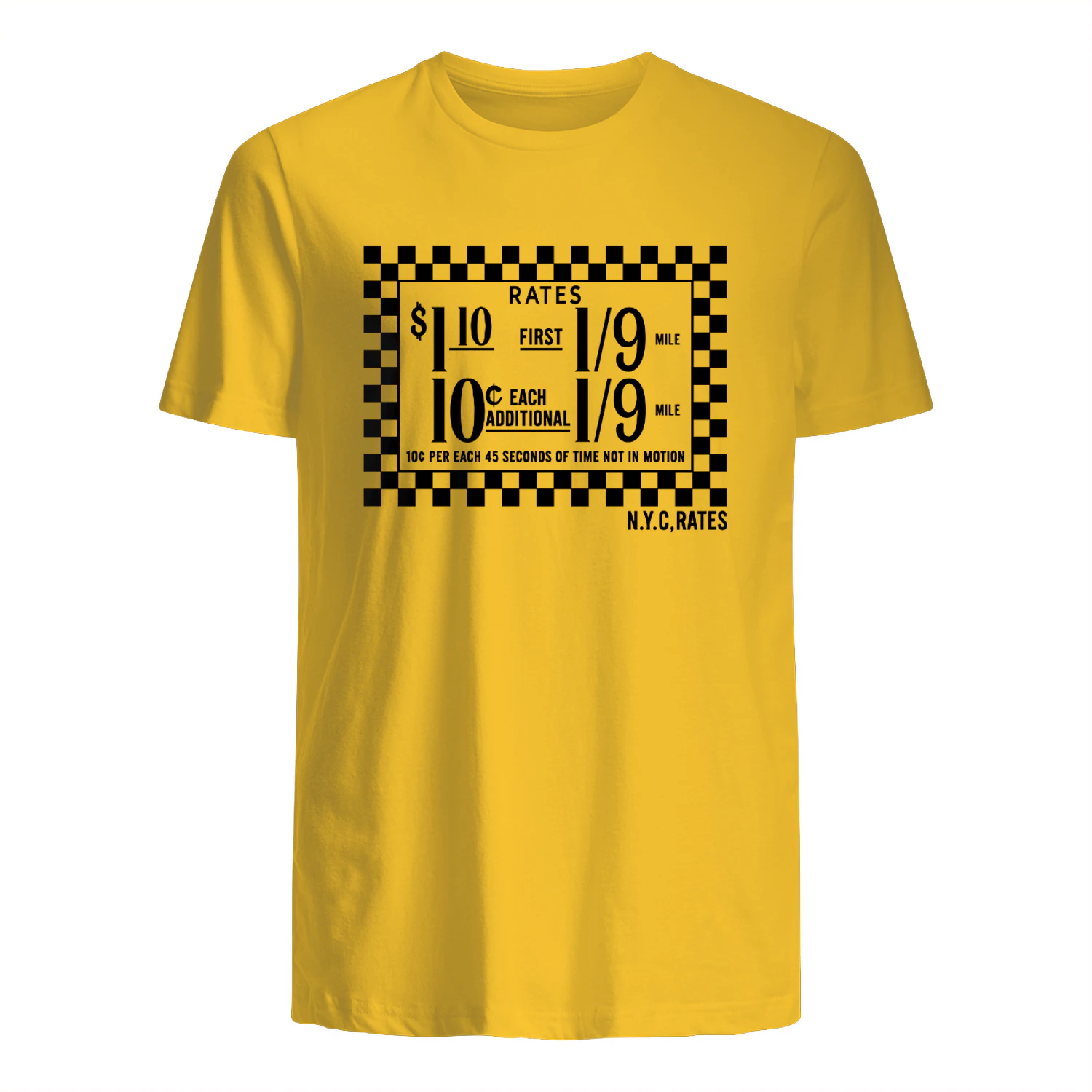 Carolina Caroline New York Taxi Rates Shirt
