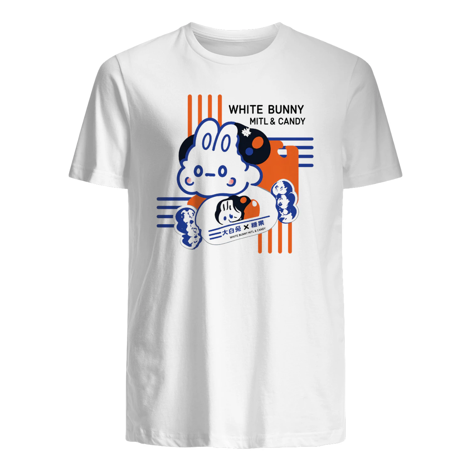 Damien Haas White Bunny Milk Candy Shirt