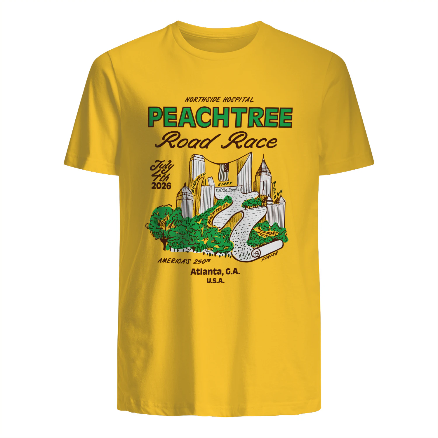 2026 Peachtree Road Race We The Peaches Shirt -Dyan Szall Atlanta Finisher Tee