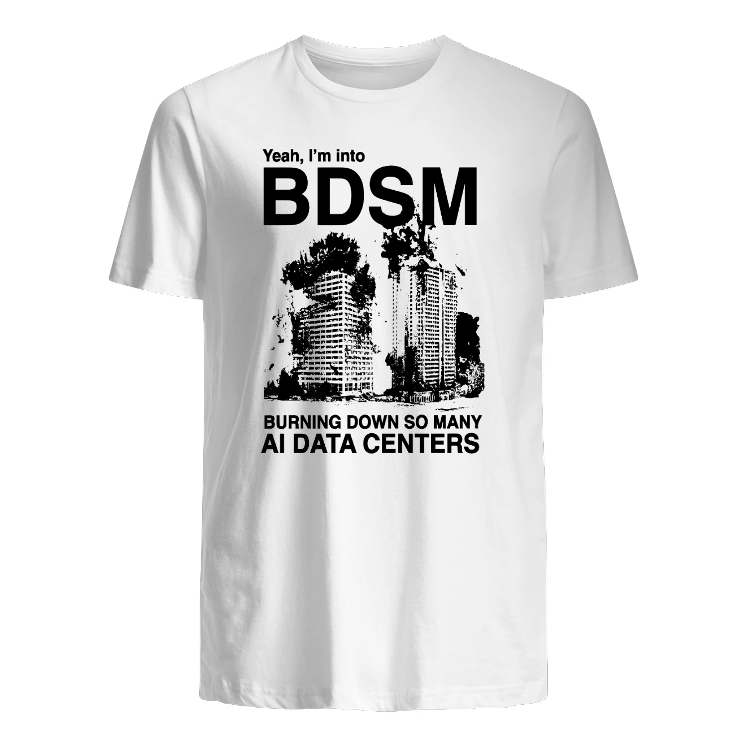 Yeah, I'm Into BDSM (Burning Down So Many AI Data Centers) Shirt