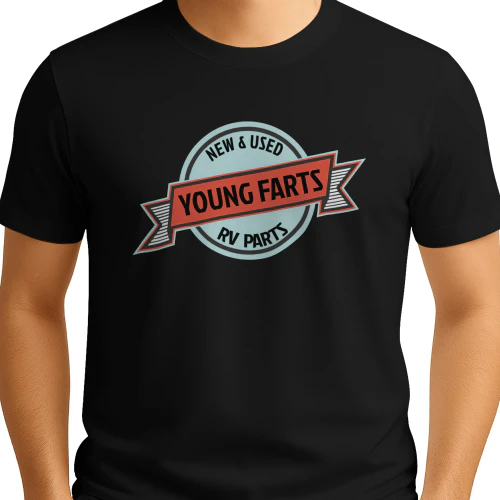 Young Farts Trailer Parts Young Farts Logo T-Shirt