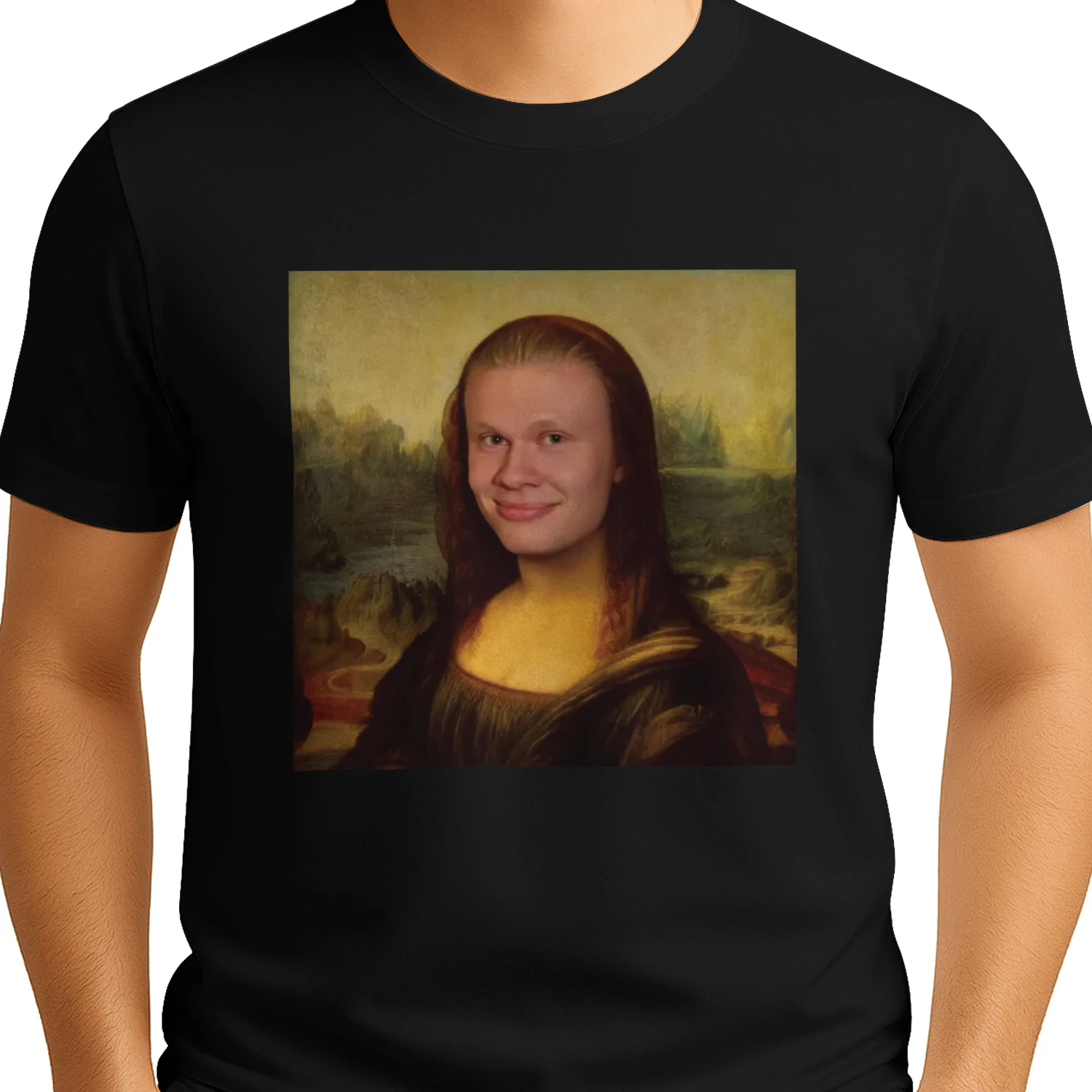 Funny Erling Meme Mona Lisa Shirt