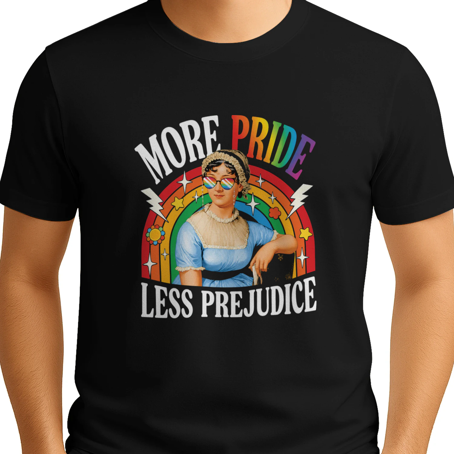 More Pride Less Prejudice LGBT Jane Austen Shirt