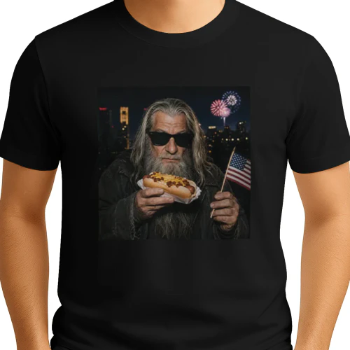 Gandalf Wizard Hot Dog 4th Of July Shirt