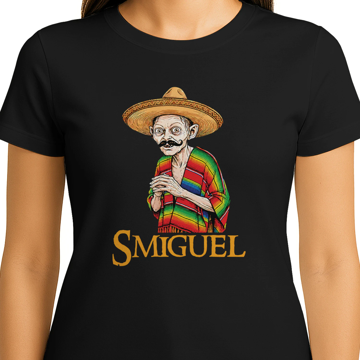 Goblin Wearing Smiguel Sombrero Poncho Shirt