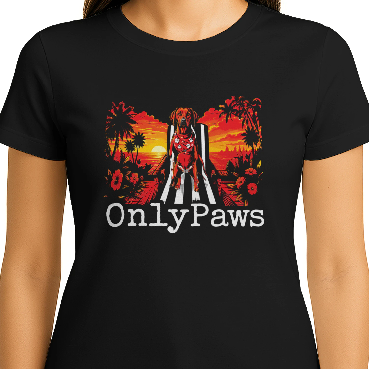 Kylie Onlypaws Tropical Vibes Dog Shirt