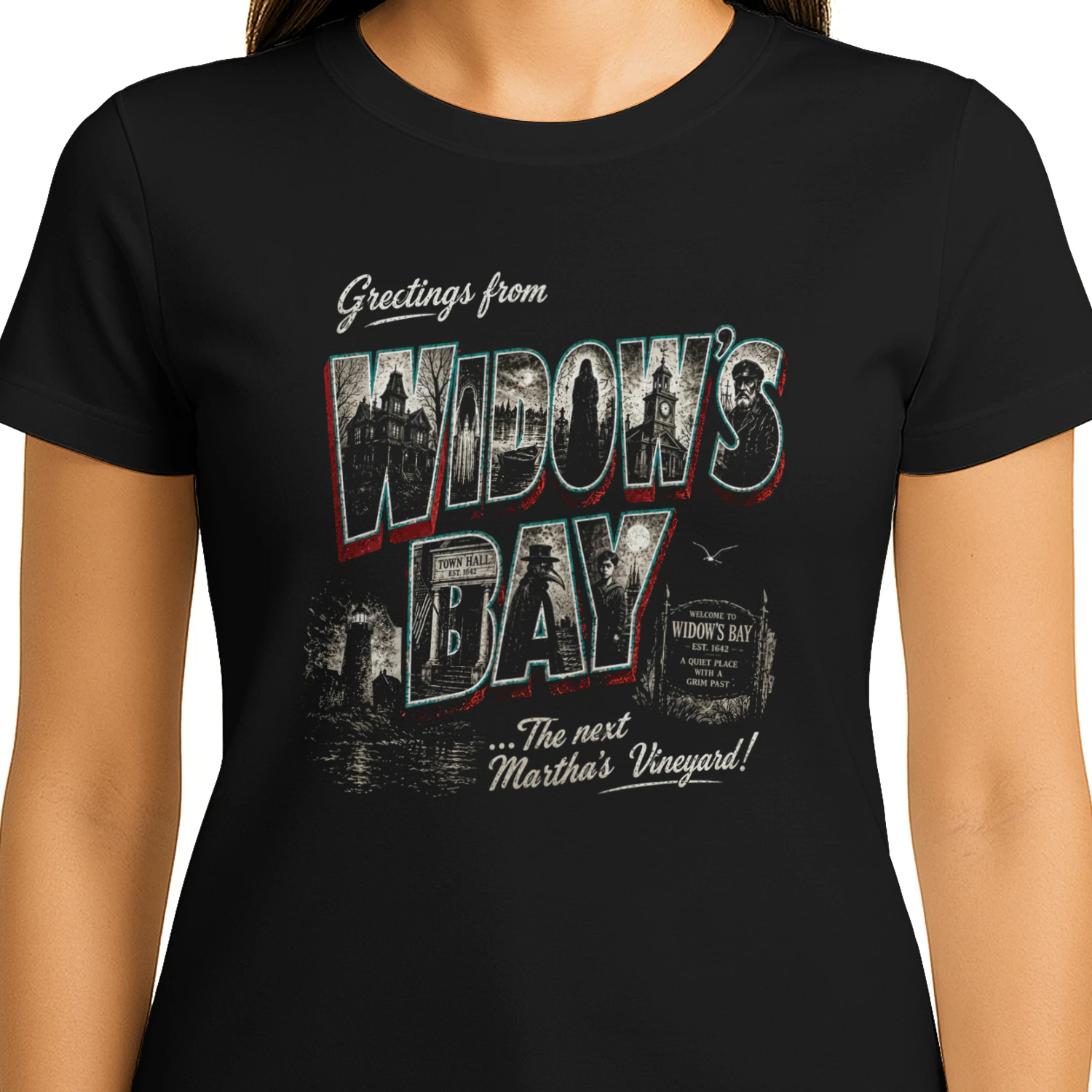 Greetings from Widow’s Bay Vintage Horror Shirt
