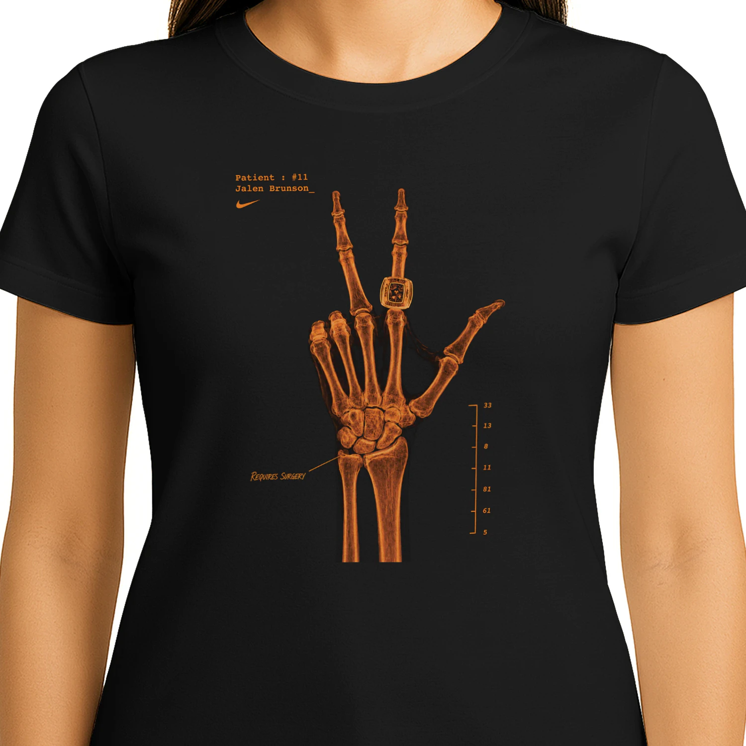 Brunson Jalen Wrist Surgery Hand X-Ray Shirt
