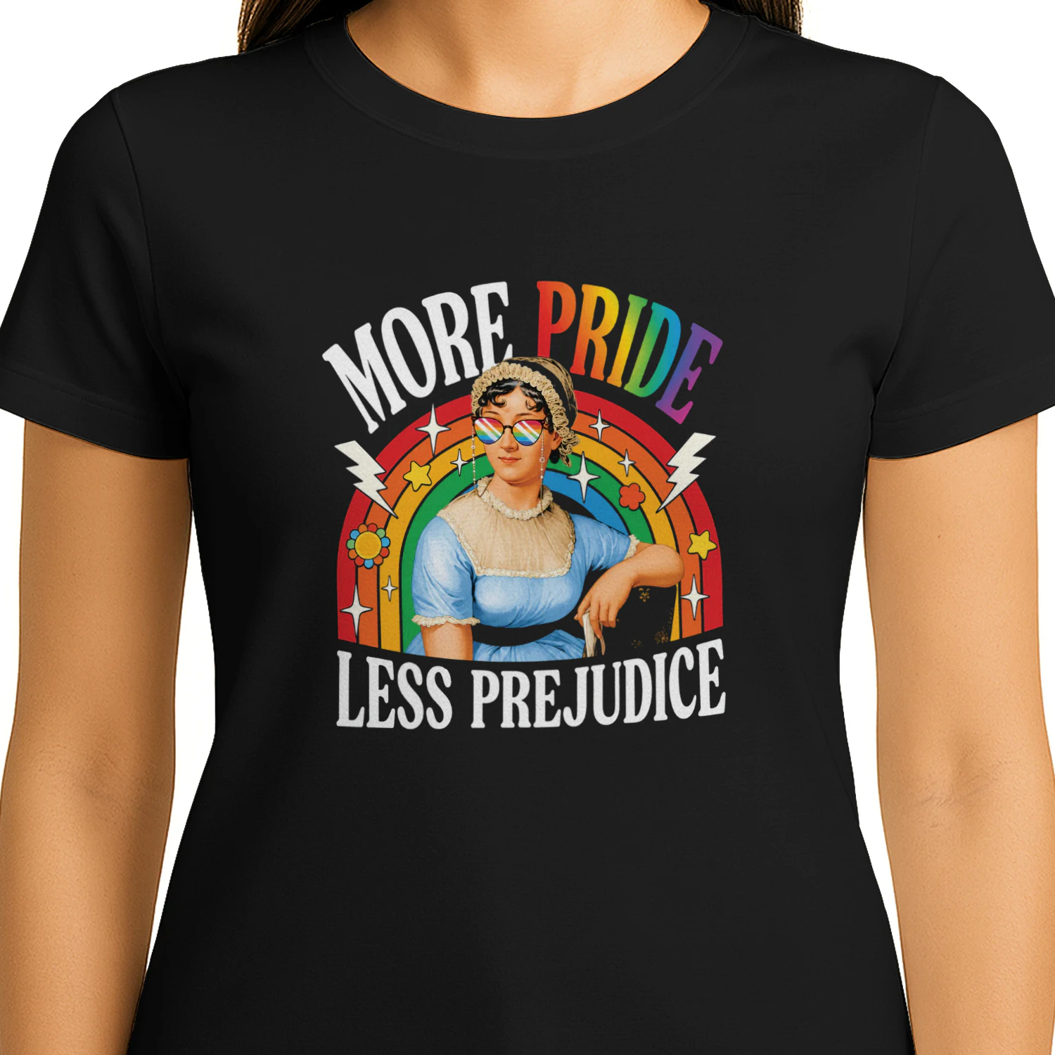 More Pride Less Prejudice LGBT Jane Austen Shirt