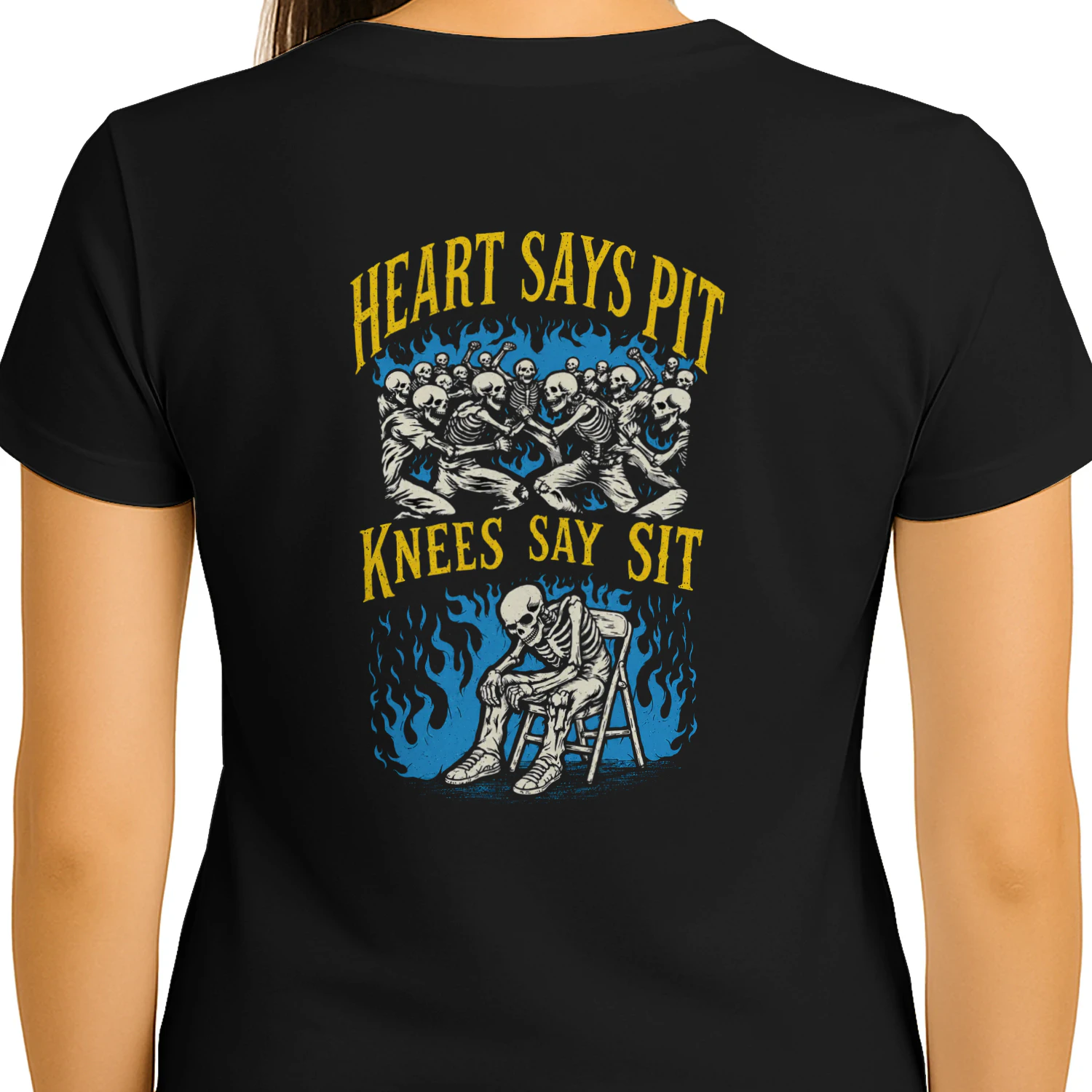 Heart Says Pit Knees Say Sit Shirt