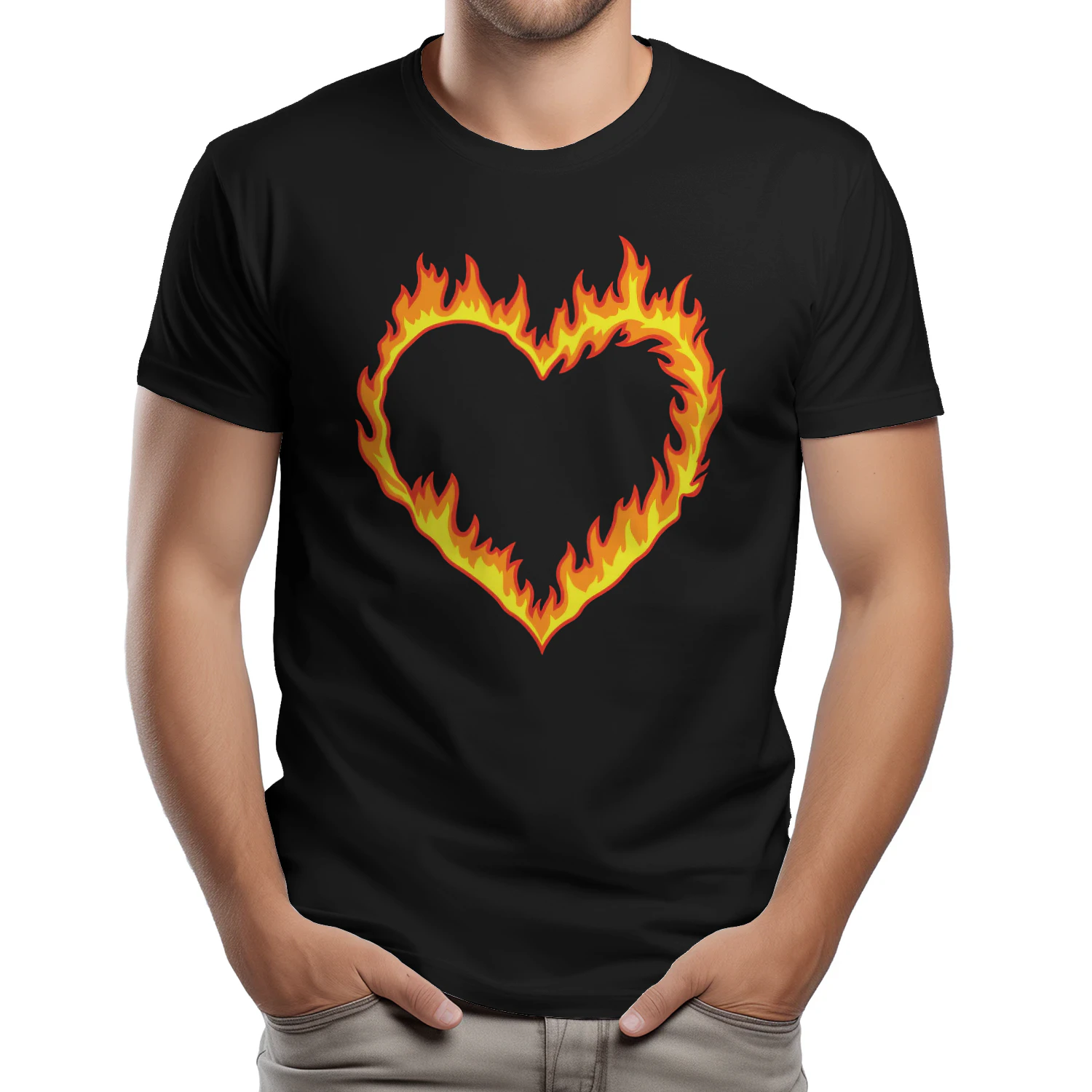 All American Lena Croft Fire Heart T-Shirt