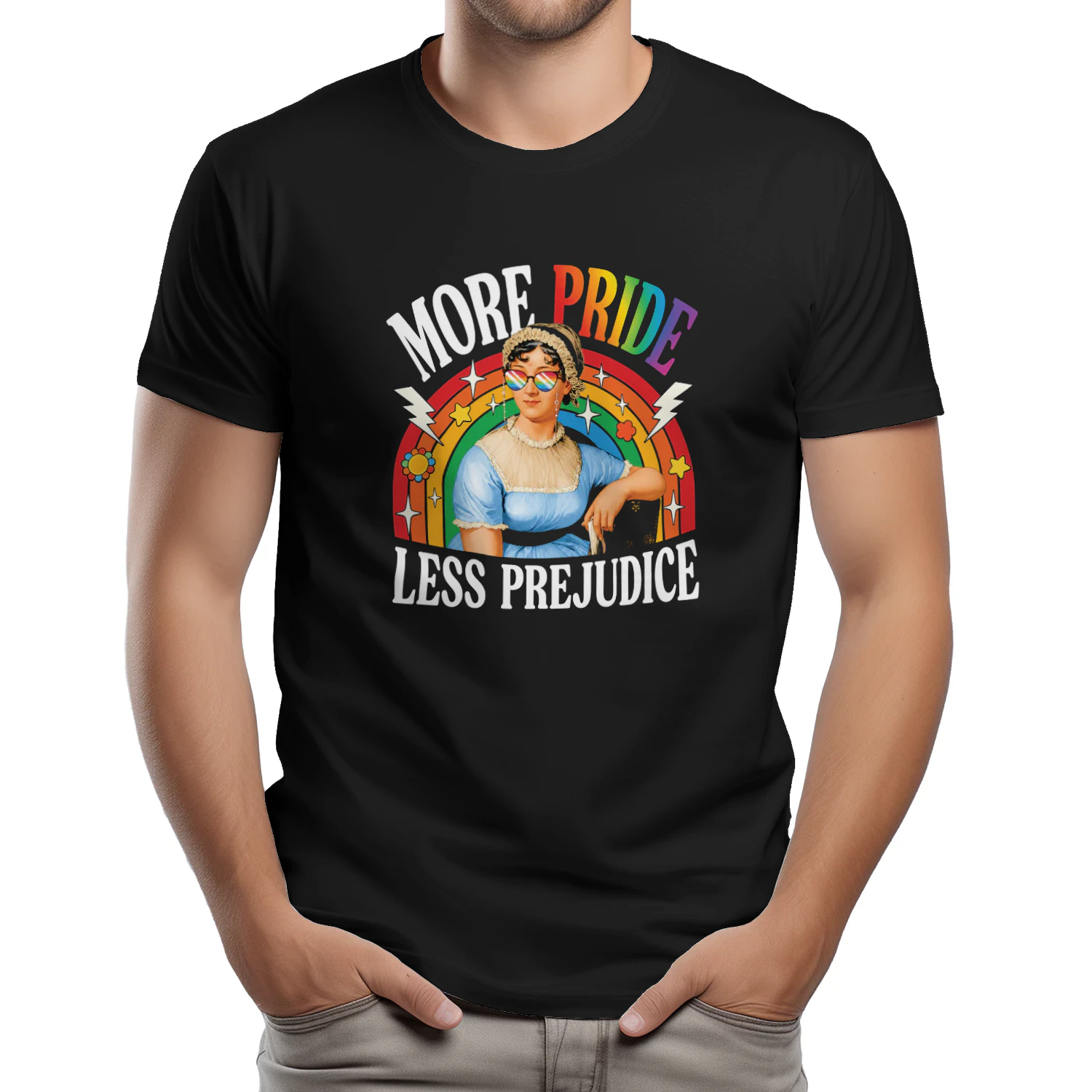 More Pride Less Prejudice LGBT Jane Austen Shirt
