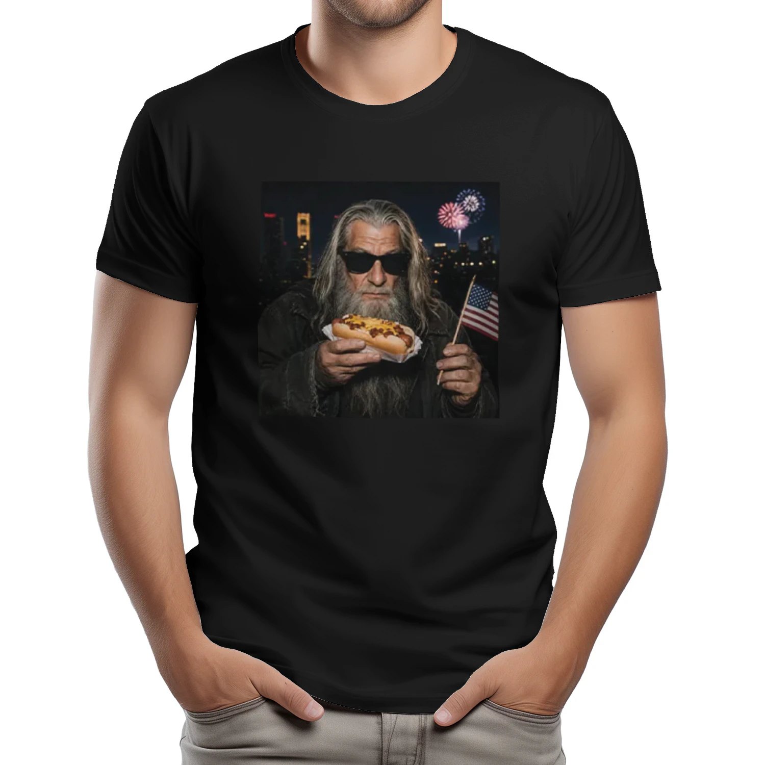 Gandalf Wizard Hot Dog 4th Of July Shirt