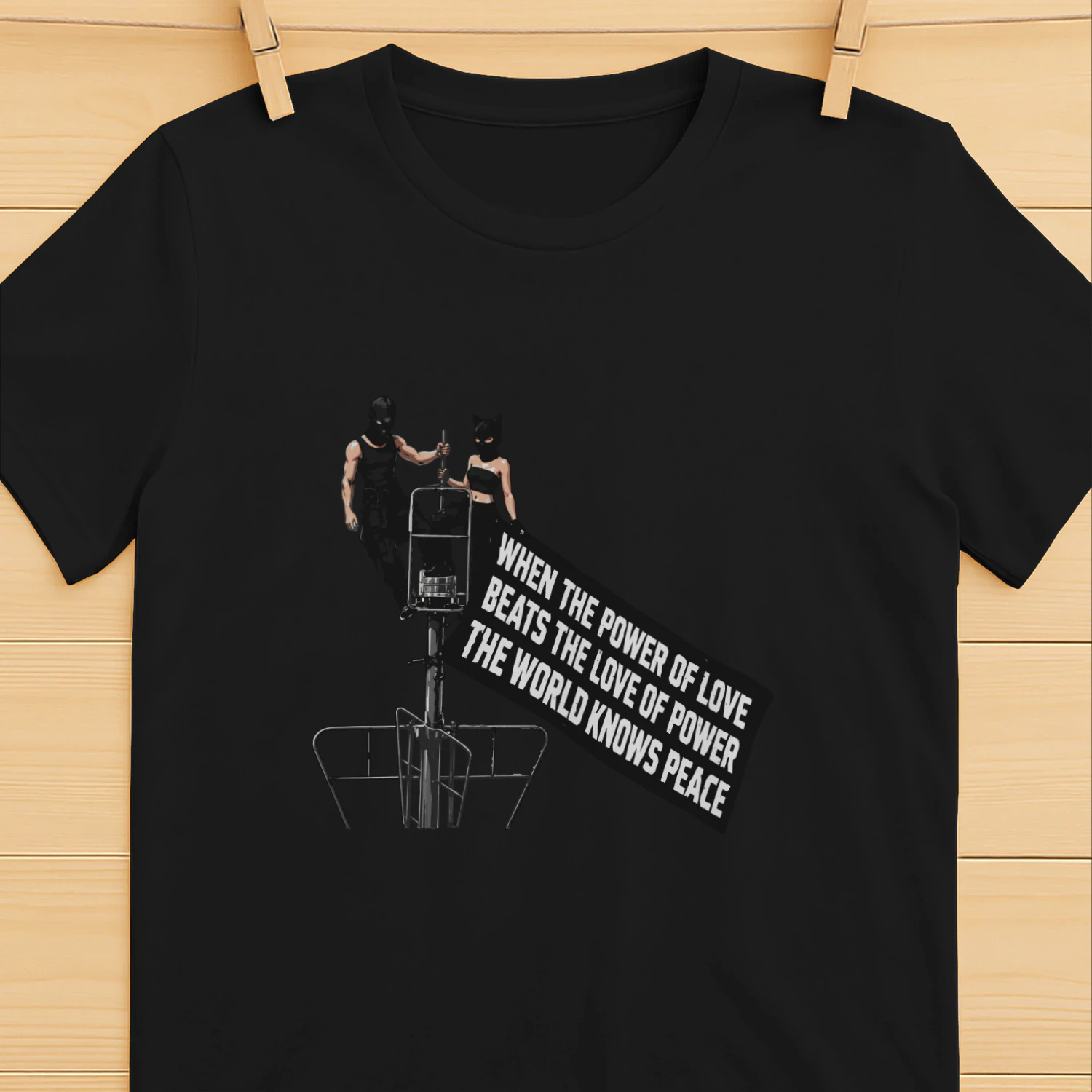 Empire State Building When The Power Of Love Beats The Love Of Power Shirt