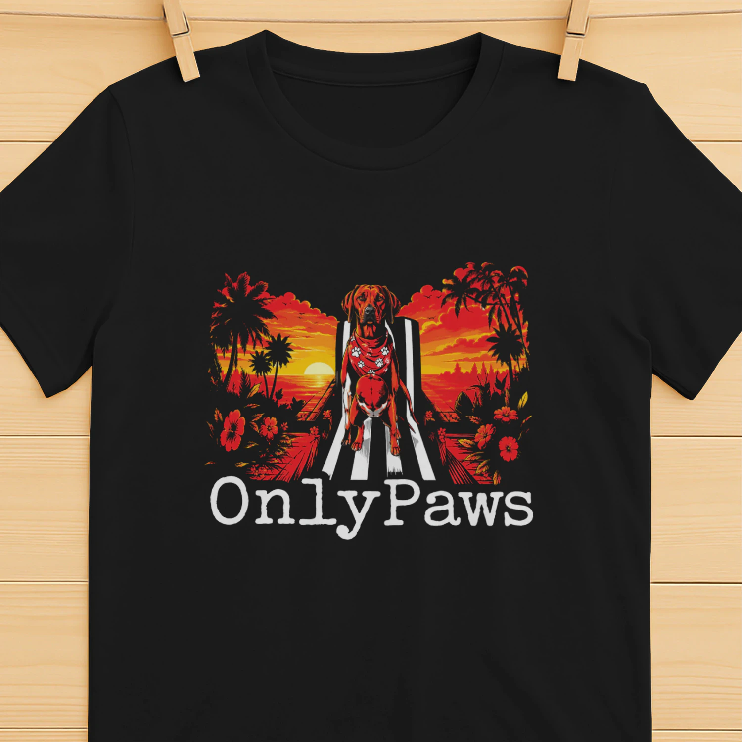 Kylie Onlypaws Tropical Vibes Dog Shirt