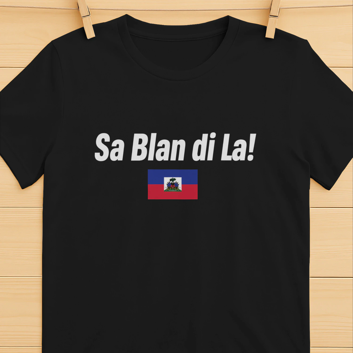 Sa Blan Di La Haitian Shirt
