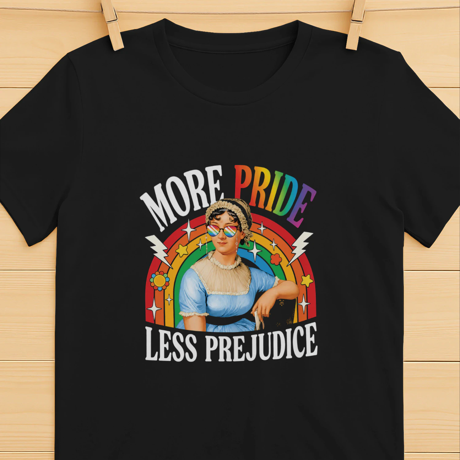 More Pride Less Prejudice LGBT Jane Austen Shirt