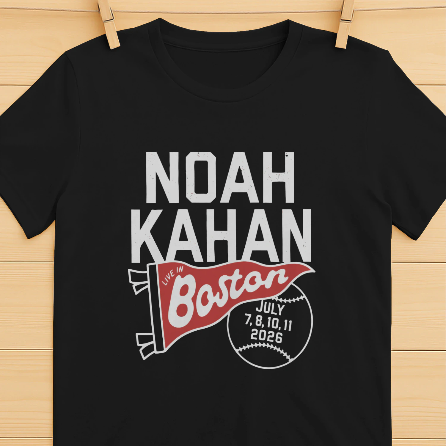 Noah Kahan 2026 Fenway Park Shirt