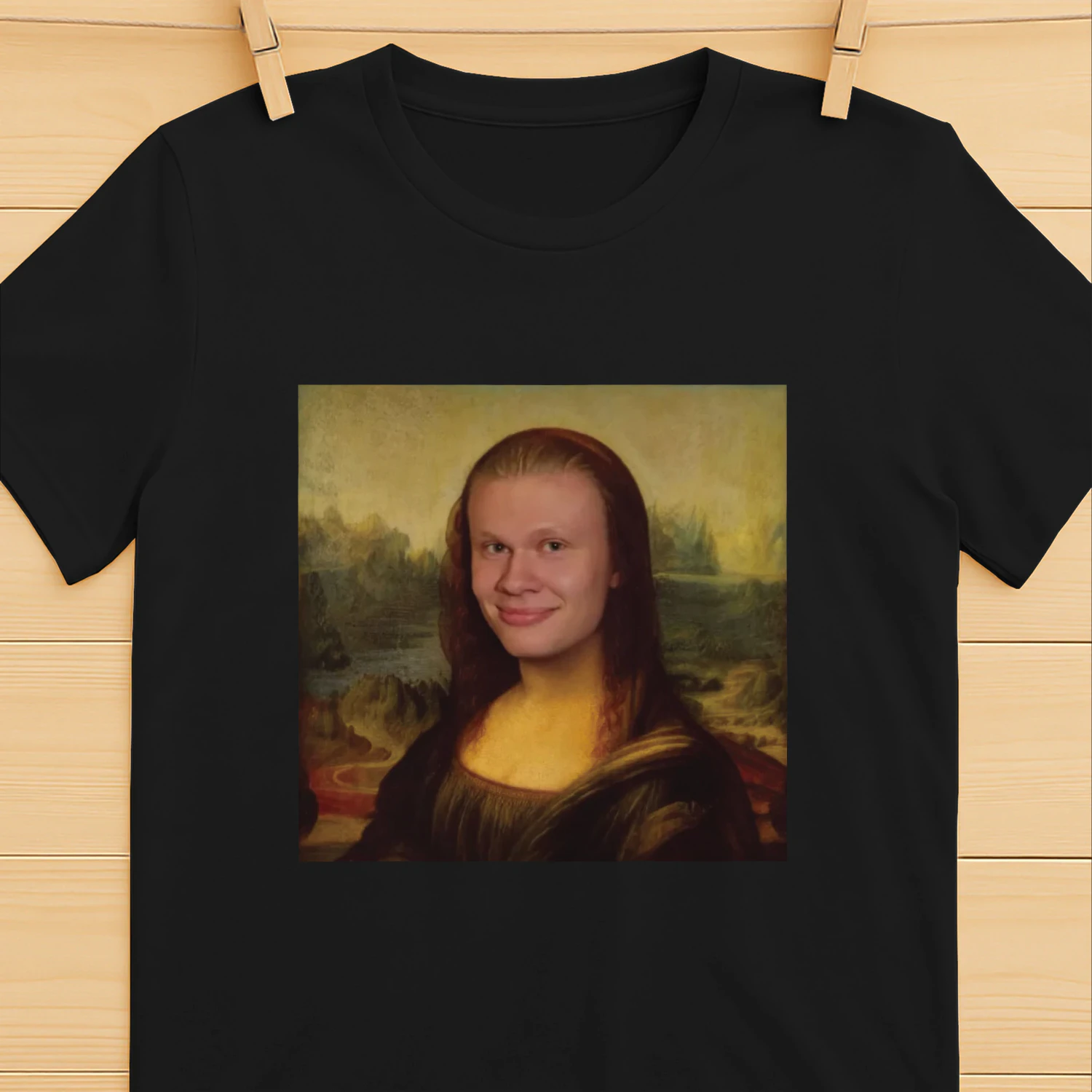 Funny Erling Meme Mona Lisa Shirt