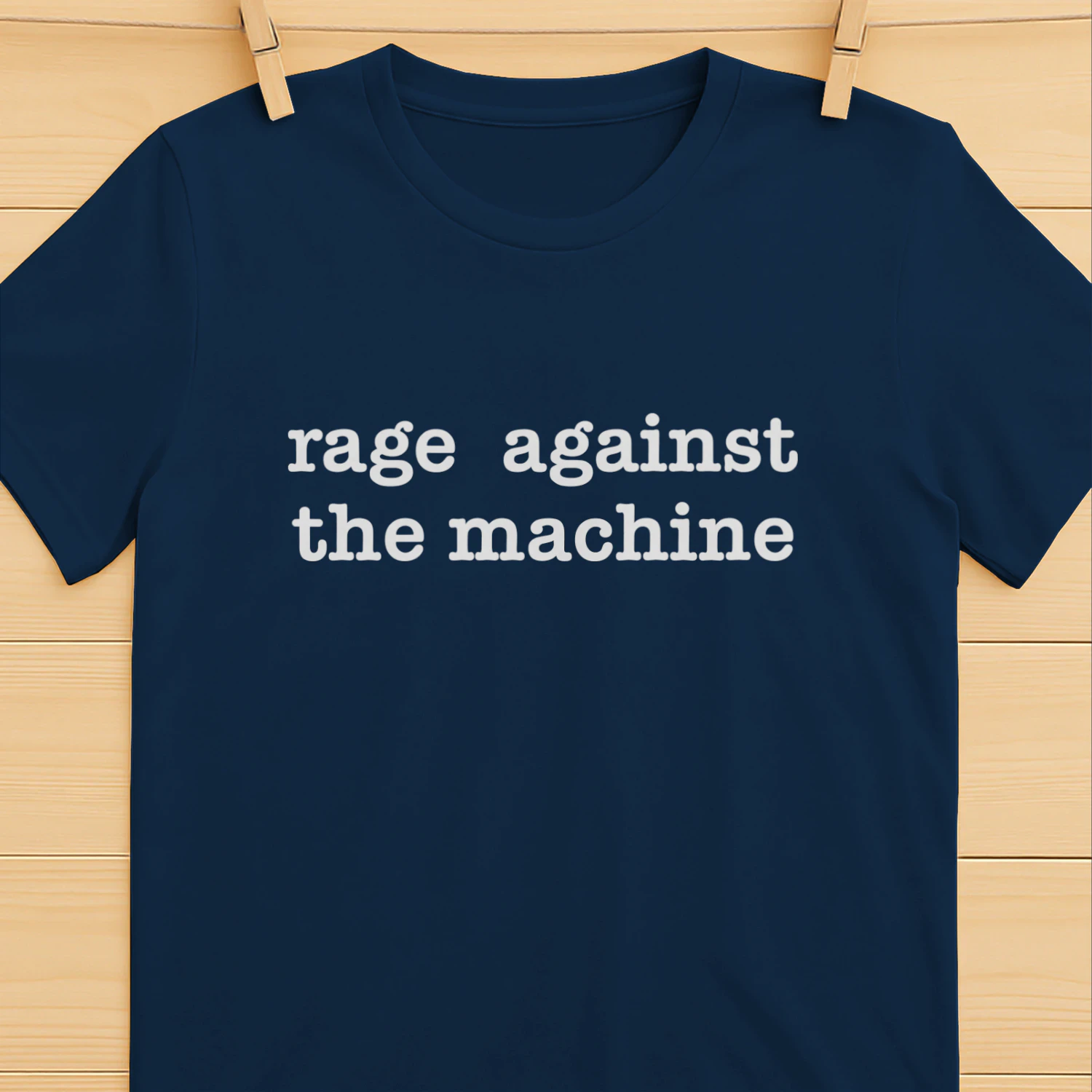 Dustin Wearing Rage Against The Ma­chine Shirt