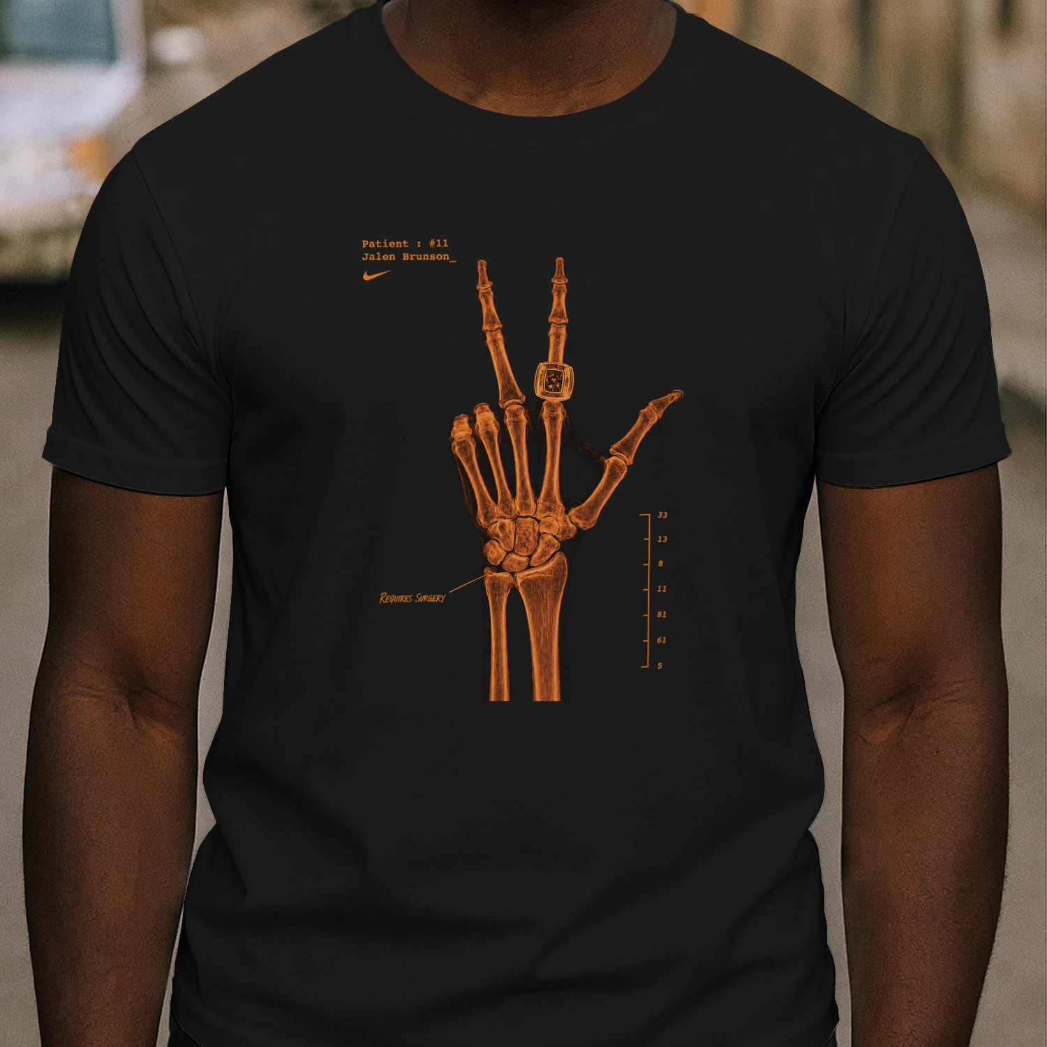 Brunson Jalen Wrist Surgery Hand X-Ray Shirt