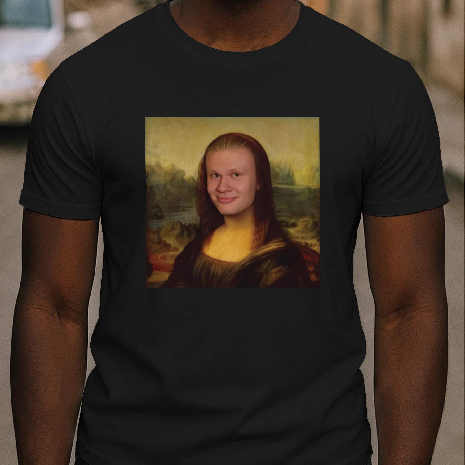 Funny Erling Meme Mona Lisa Shirt