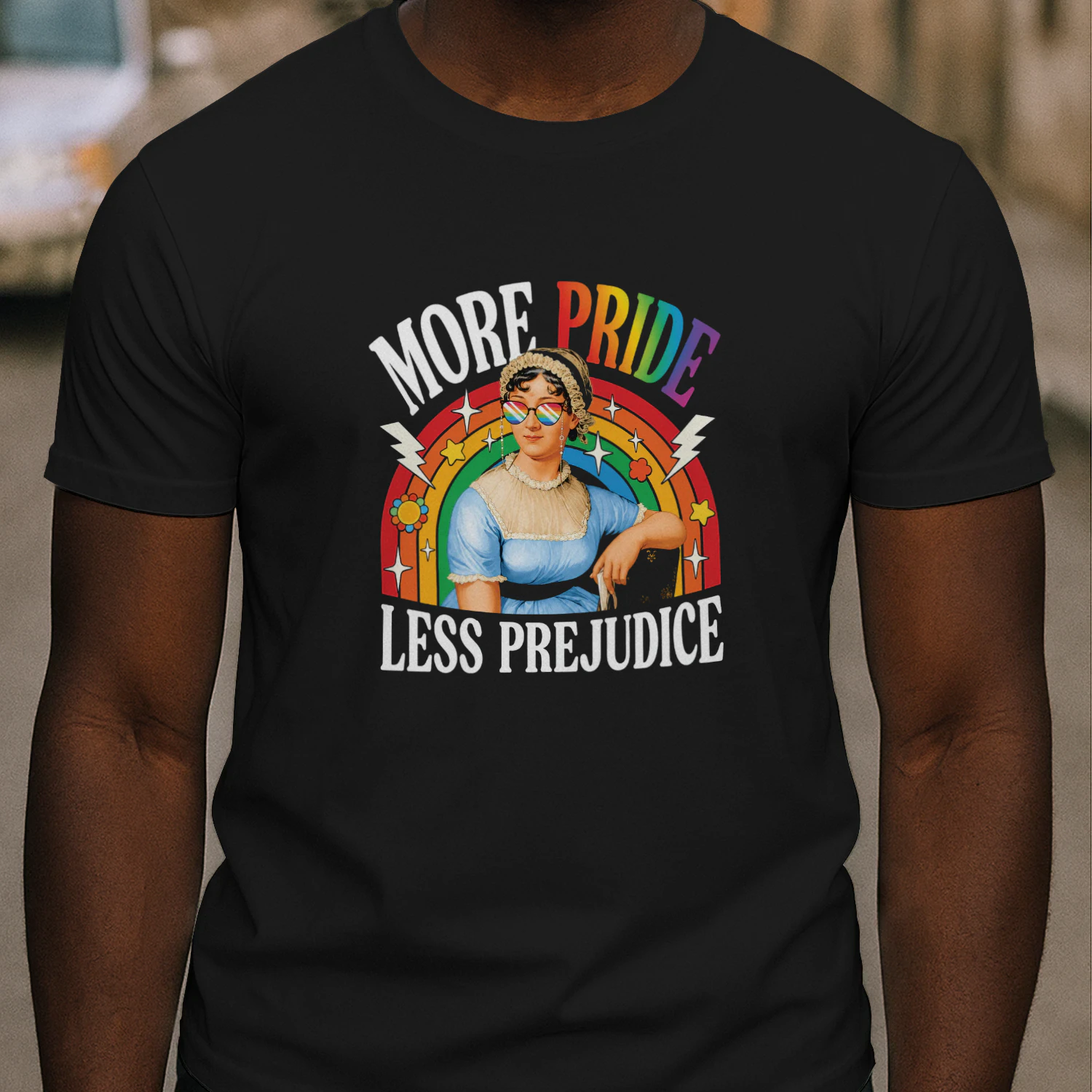 More Pride Less Prejudice LGBT Jane Austen Shirt
