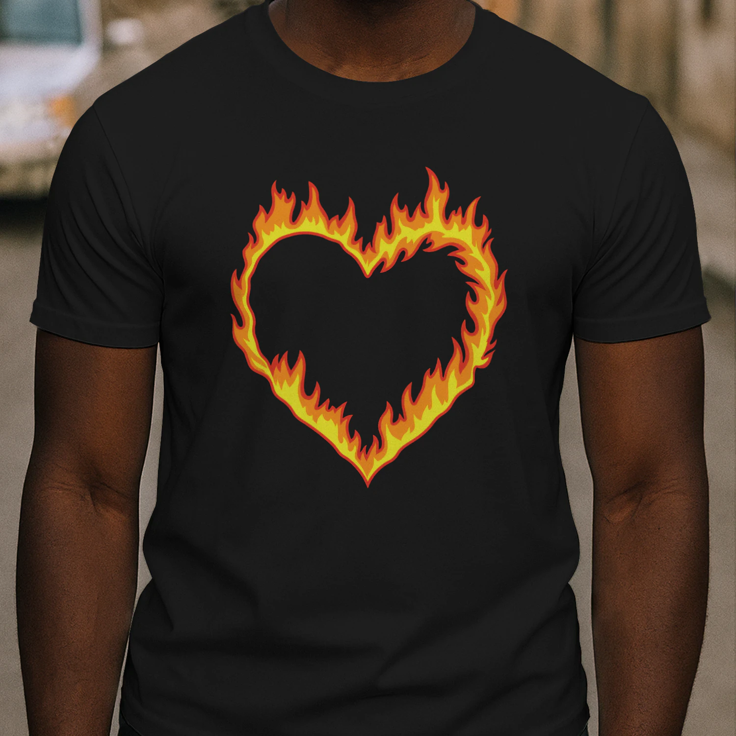 All American Lena Croft Fire Heart T-Shirt