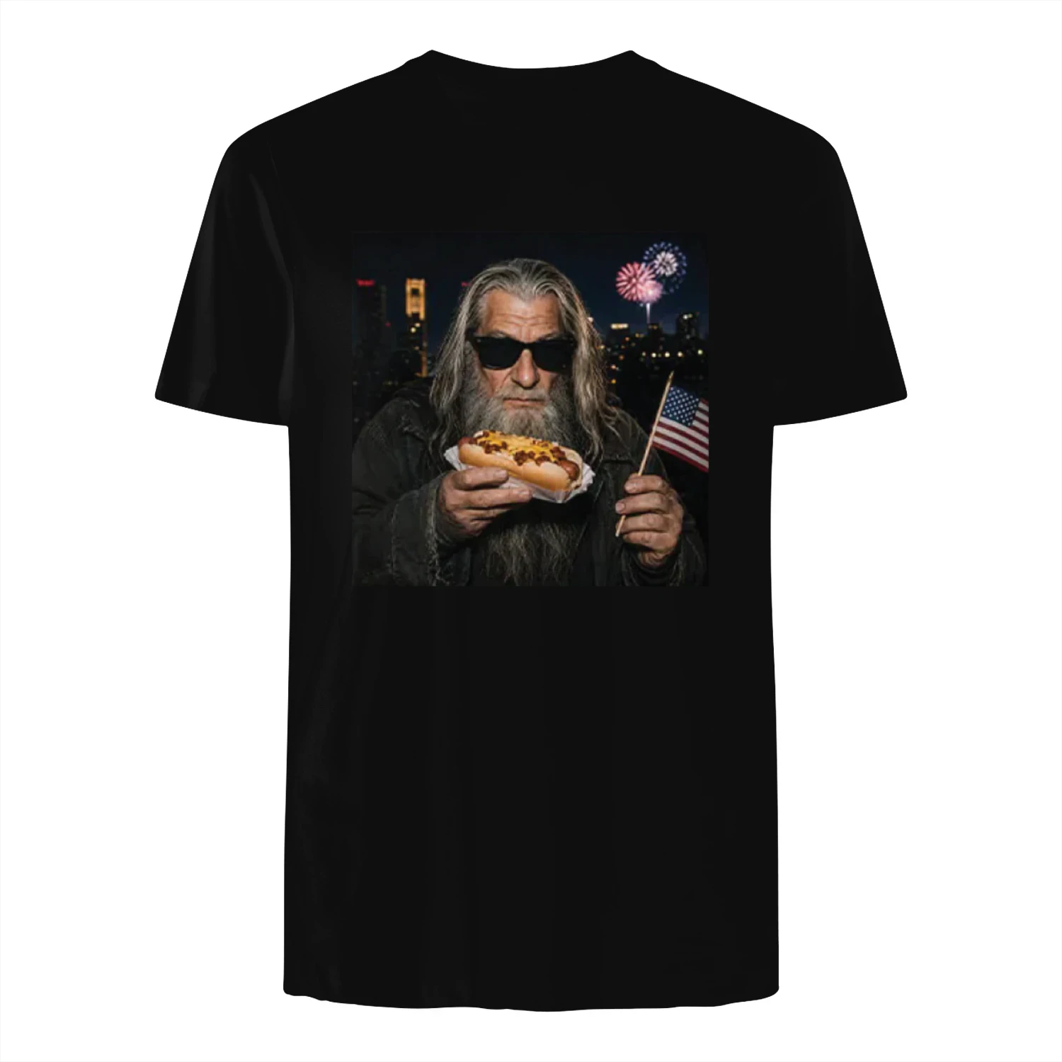 Gandalf Wizard Hot Dog 4th Of July Shirt
