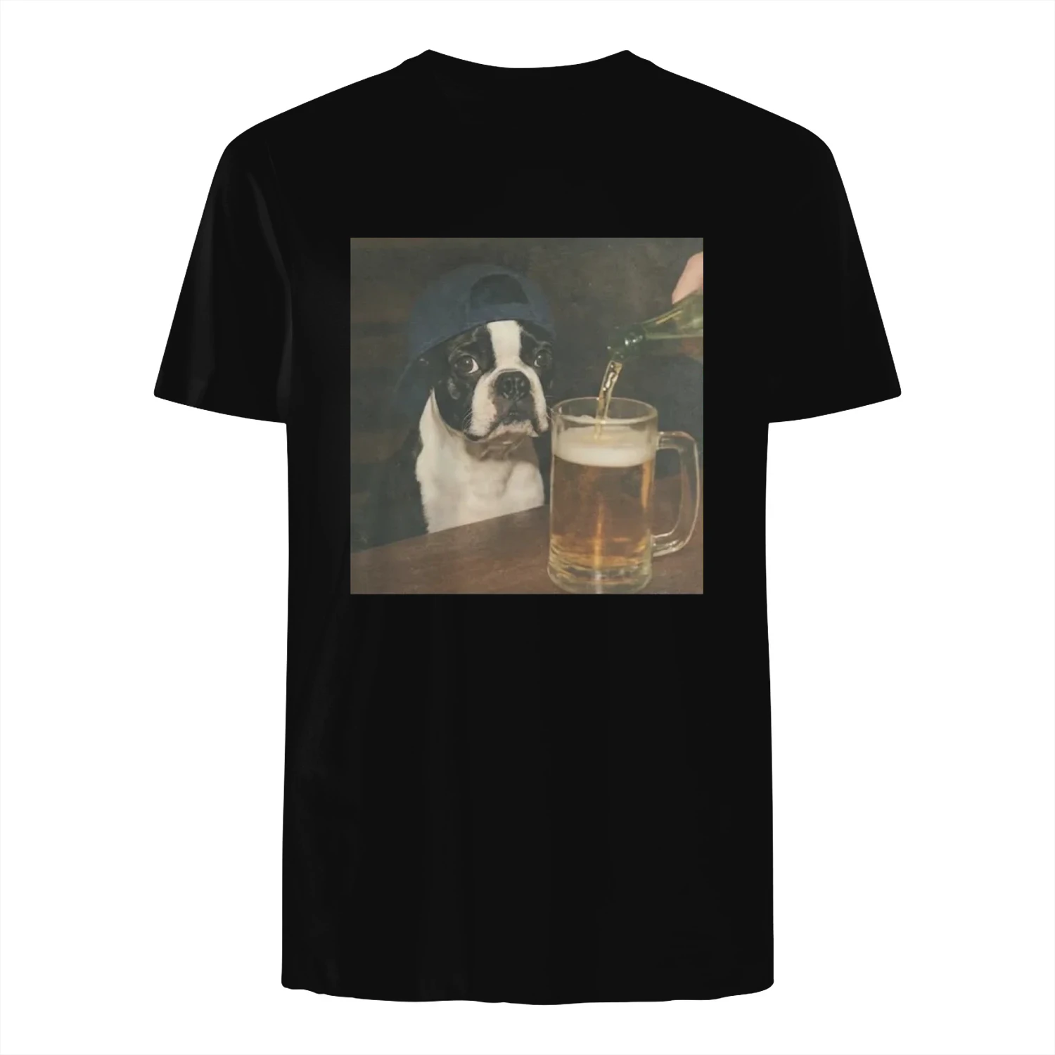Dylan Crews Boston Terrier Drinking Beer Shirt
