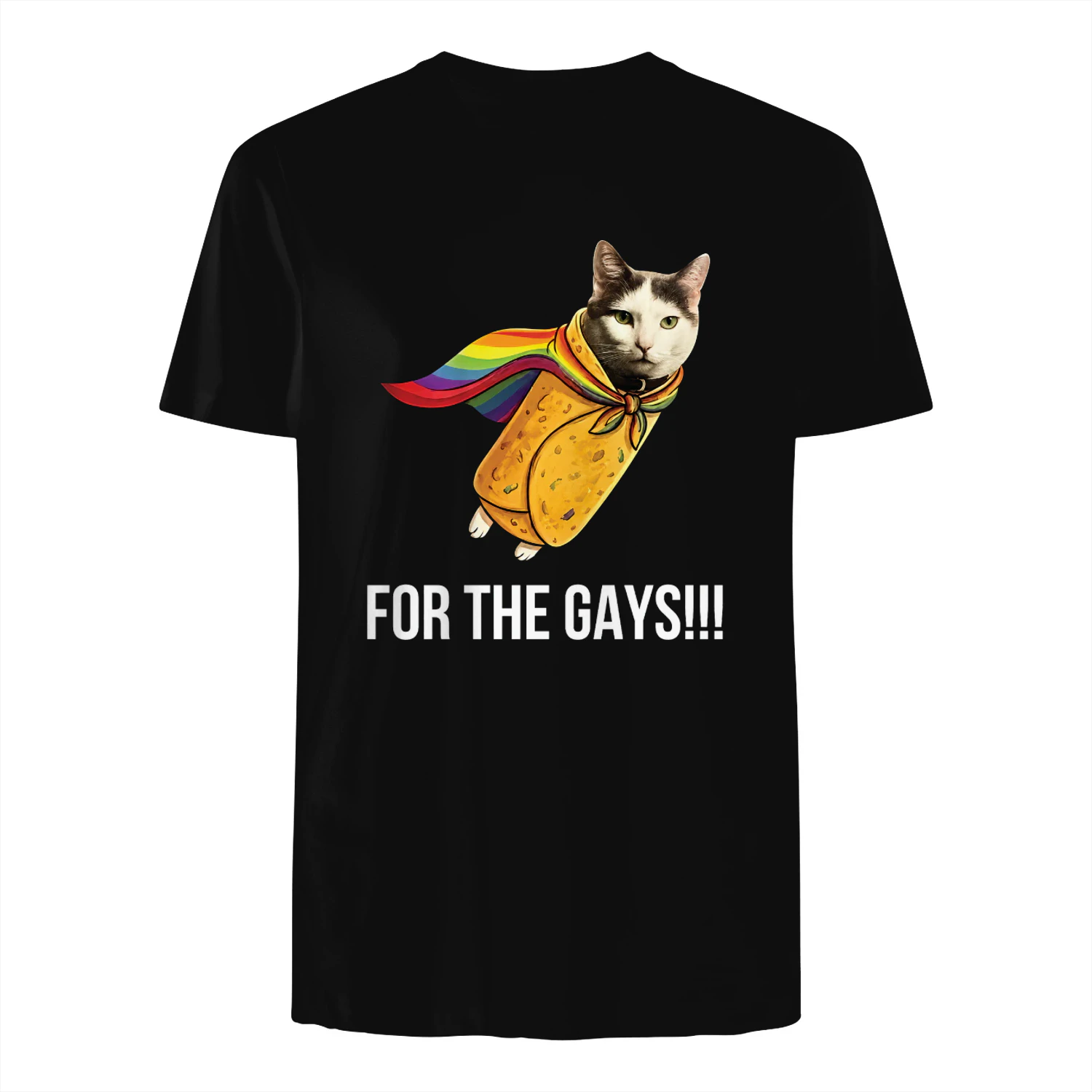 Taco Cat Pride Flag For The Gays Shirt