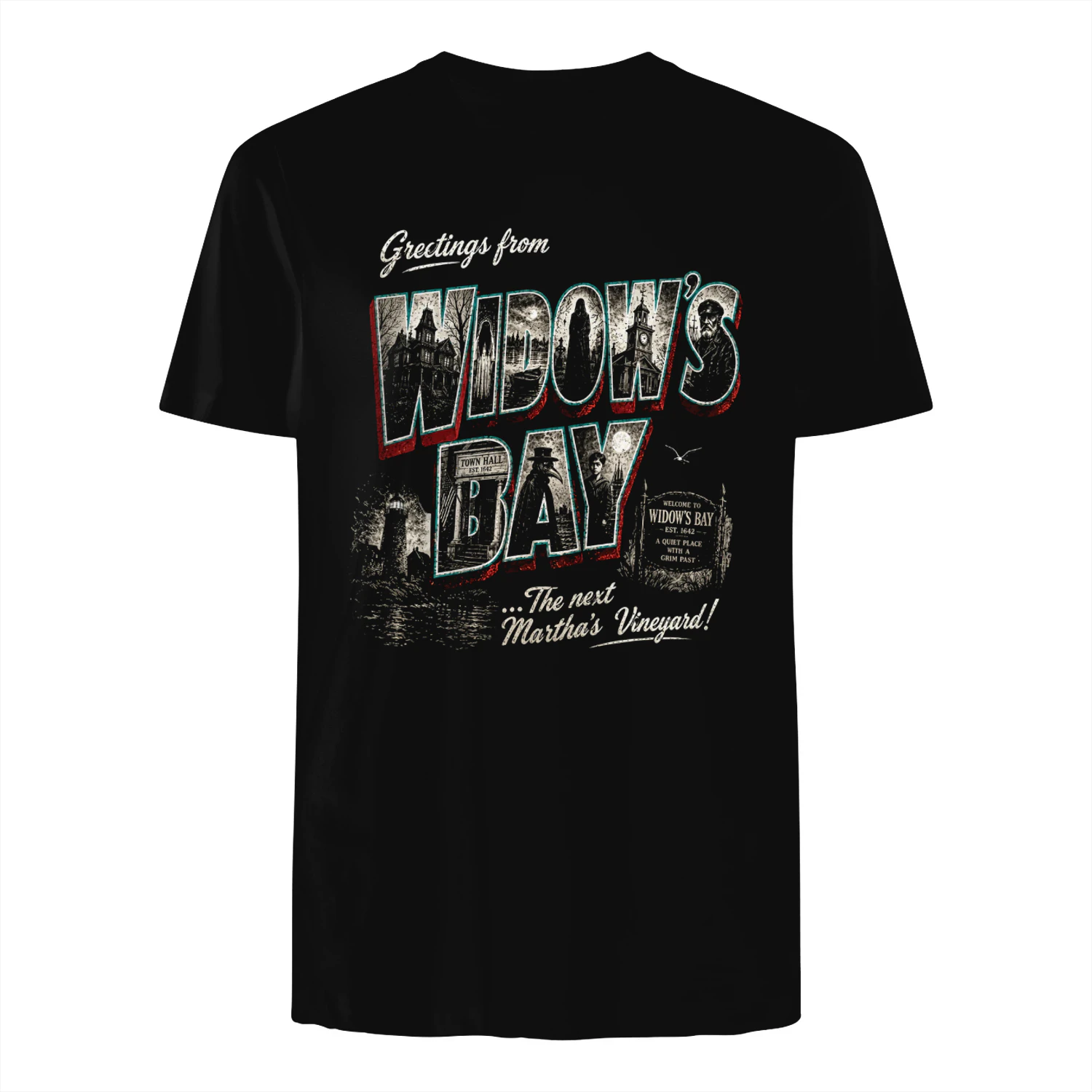 Greetings from Widow’s Bay Vintage Horror Shirt