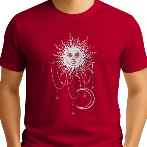 Patricia from Widow’s Bay Boho Sun and Moon Shirt
