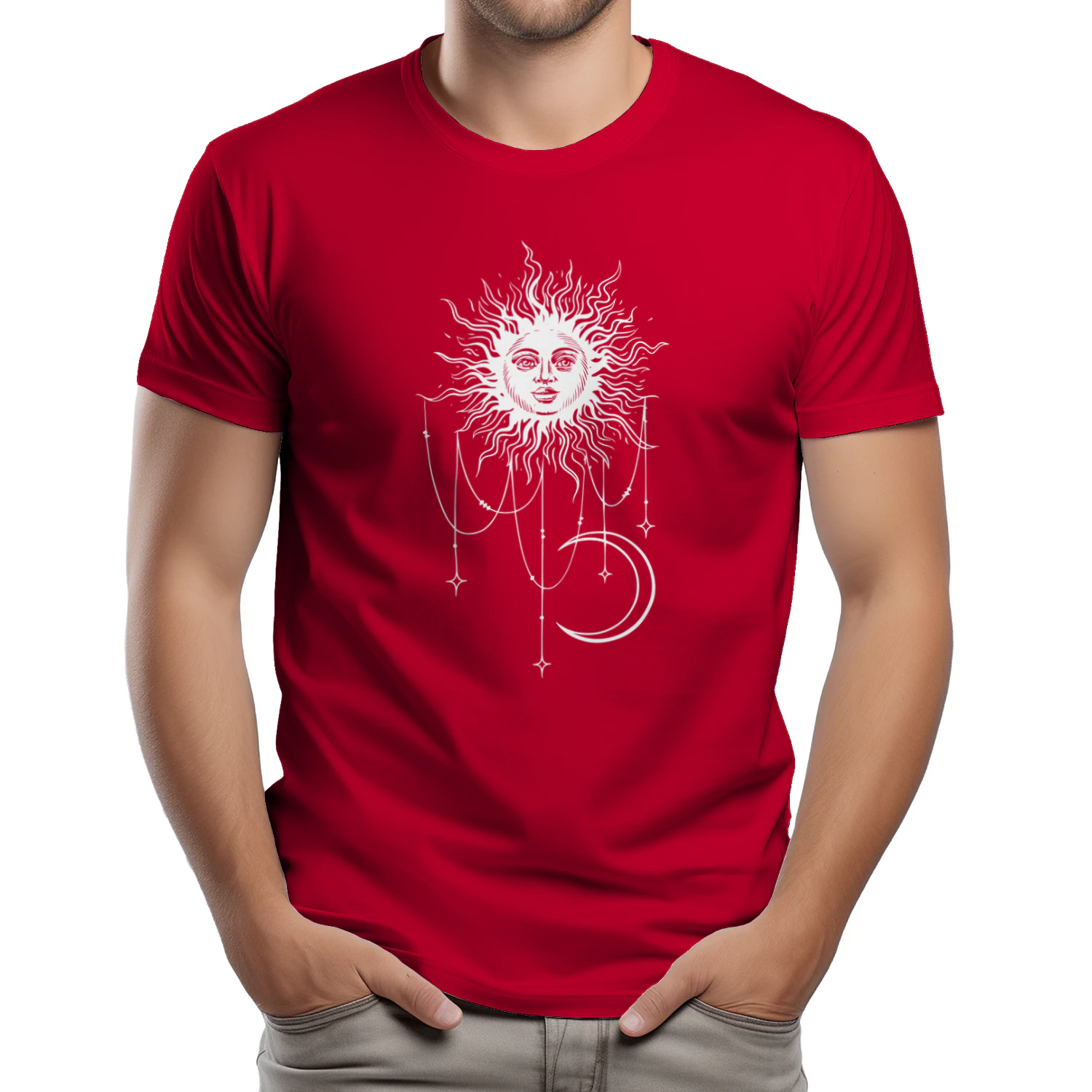 Patricia from Widow’s Bay Boho Sun and Moon Shirt