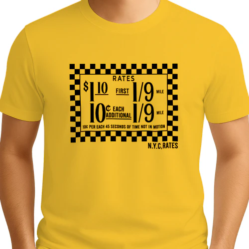 Carolina Caroline New York Taxi Rates Shirt