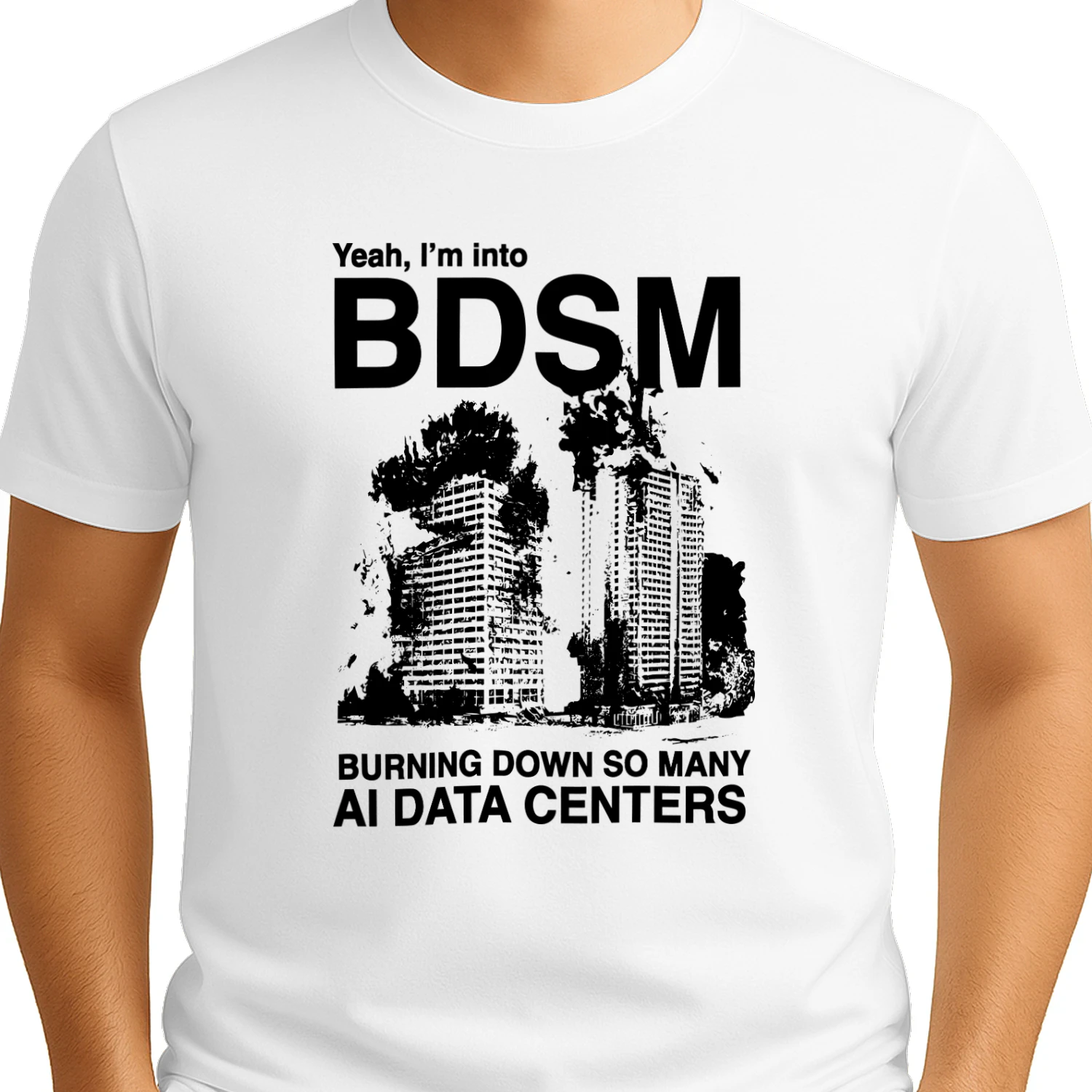 Yeah, I'm Into BDSM (Burning Down So Many AI Data Centers) Shirt